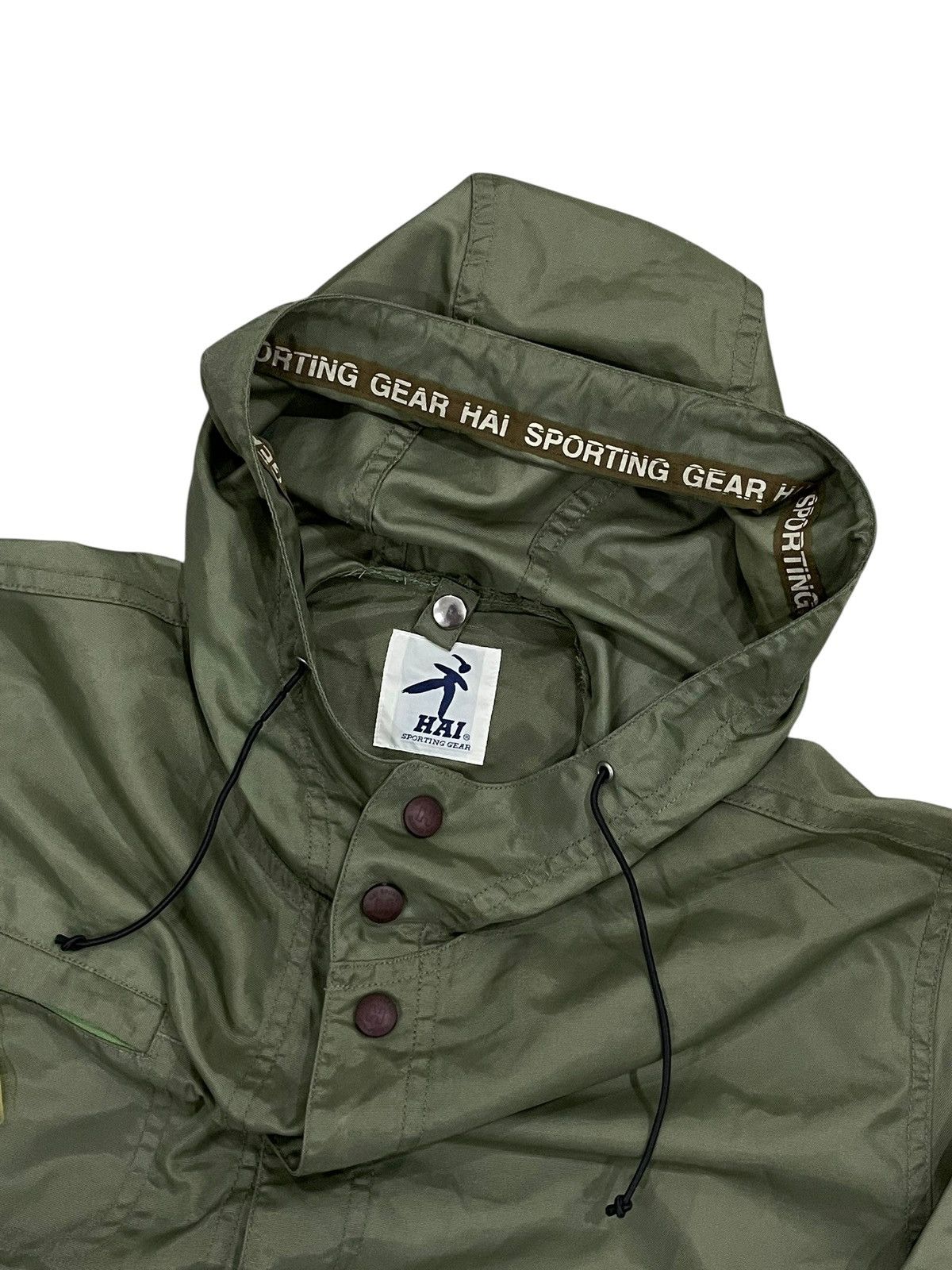Issey Miyake 1990s Issey Miyake HAI Sporting Gear Military Hooded jacket Size US M / EU 48-50 / 2 - 4 Thumbnail