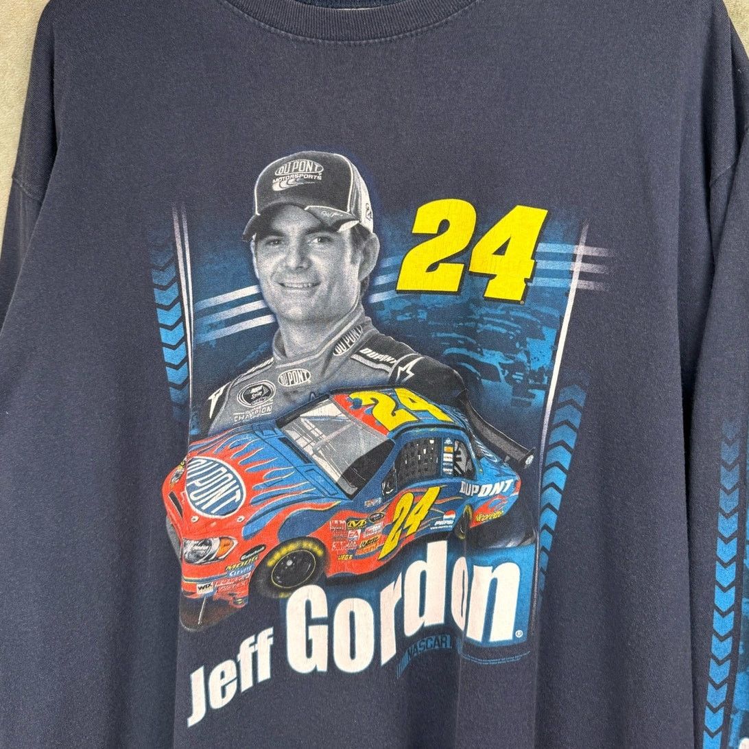 NASCAR × Vintage VTG 90s Nascar Jeff Gordon Shirt Sz XL Navy Blue Long Sleeve Size US XL / EU 56 / 4 - 6 Thumbnail