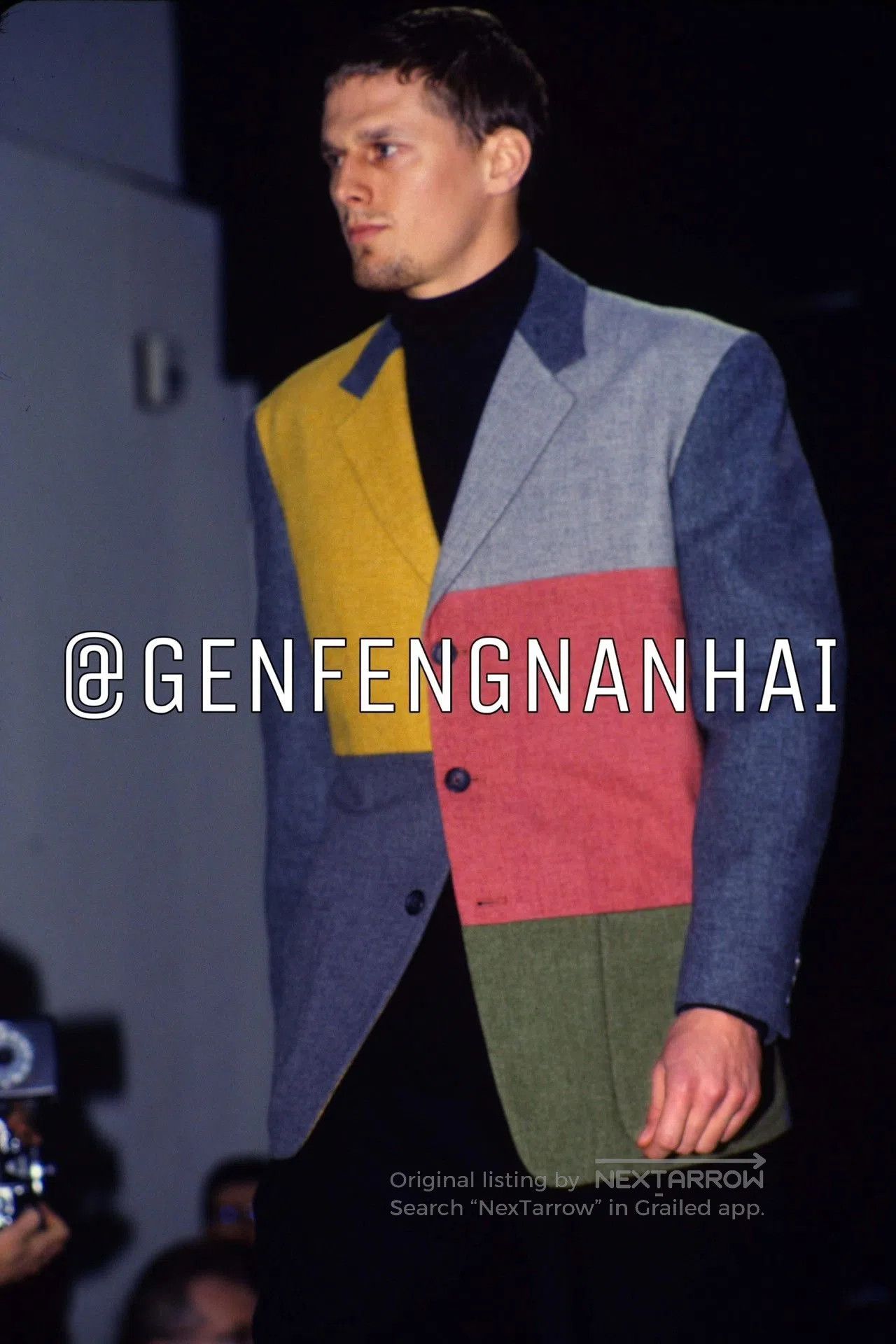 Yohji Yamamoto Yohji Yamamoto Patchwork Blazer. Size US S / EU 44-46 / 1 - 5 Thumbnail