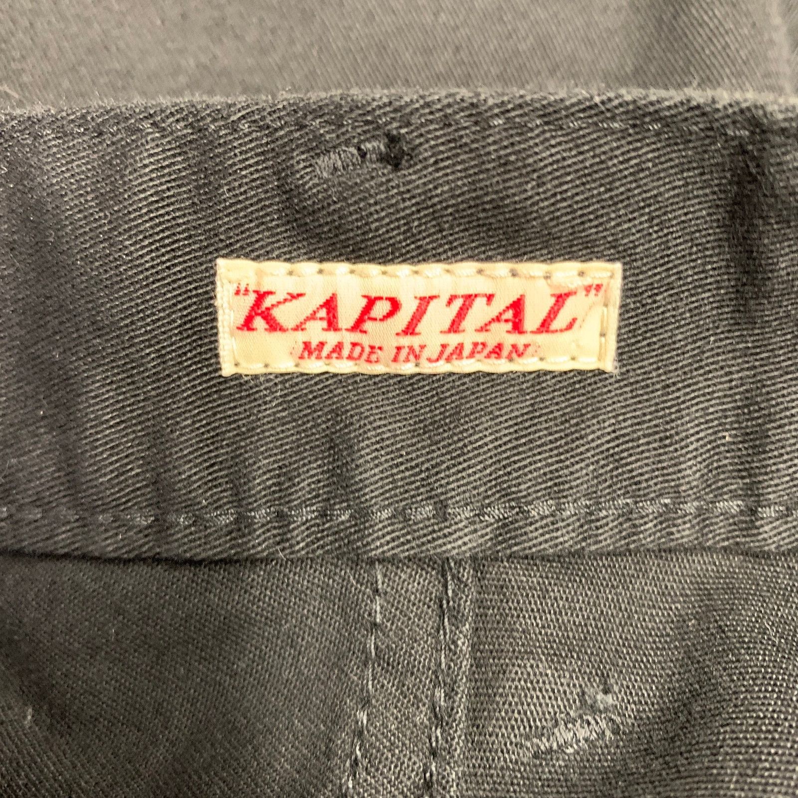 Kapital Size S Black Cotton Polyurethane Drop Crotch Casual Pants Size 27" / US 4 / IT 40 - 3 Thumbnail