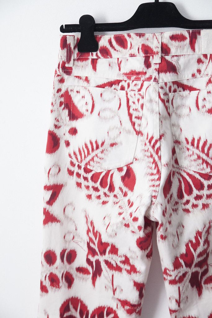 Gucci SS00 Blurry print flared pants Size 28" / US 6 / IT 42 - 4 Thumbnail