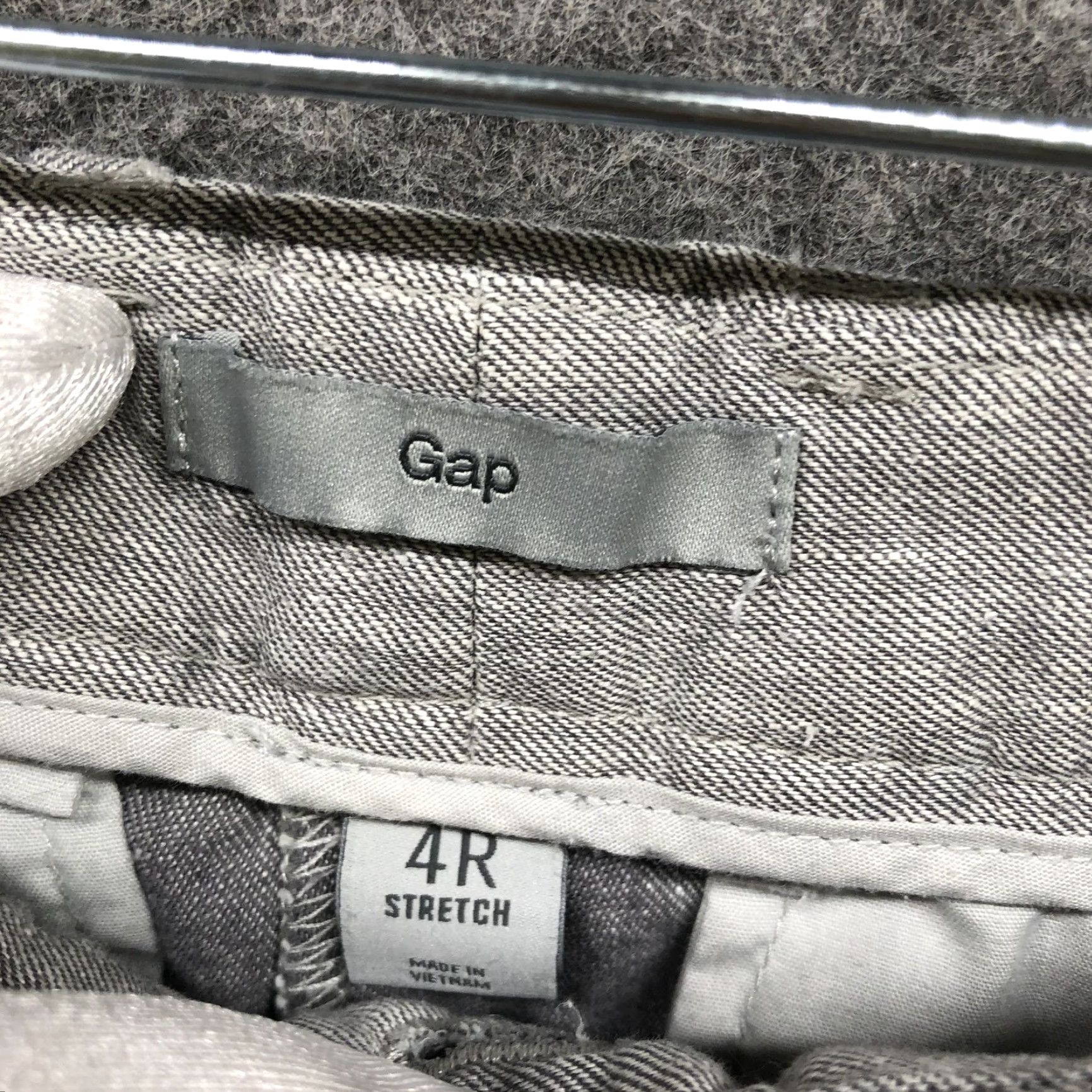Gap Gap Linen Blend Pants Womens Size 4 Tailored Crop Gray Trouser Mid Rise Size 27" / US 4 / IT 40 - 5 Thumbnail