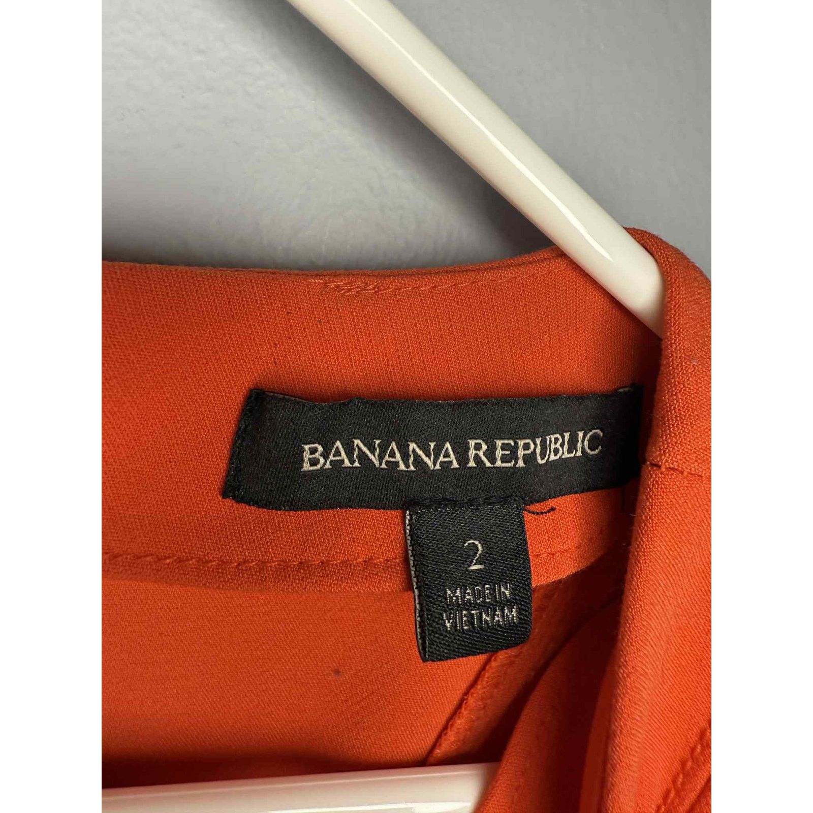 Banana Republic Banana Republic Fit & Flare Mini Dress Orange Women's US 2 Size XS / US 0-2 / IT 36-38 - 7 Thumbnail