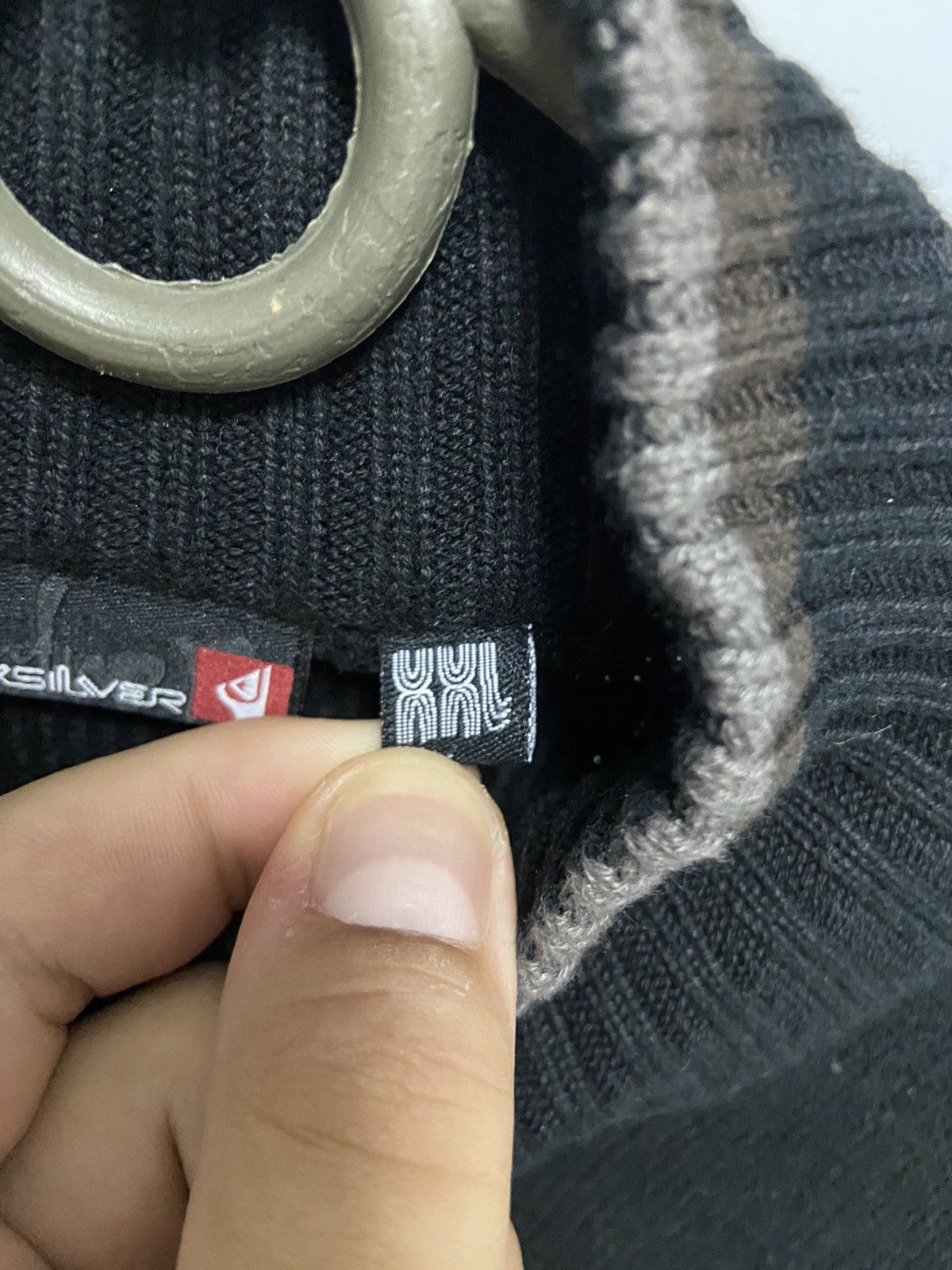 Quiksilver × Vintage Quiksilver Vintage Big Logo Sweater Zip Knitted Y2K Size US XXL / EU 58 / 5 - 4 Thumbnail