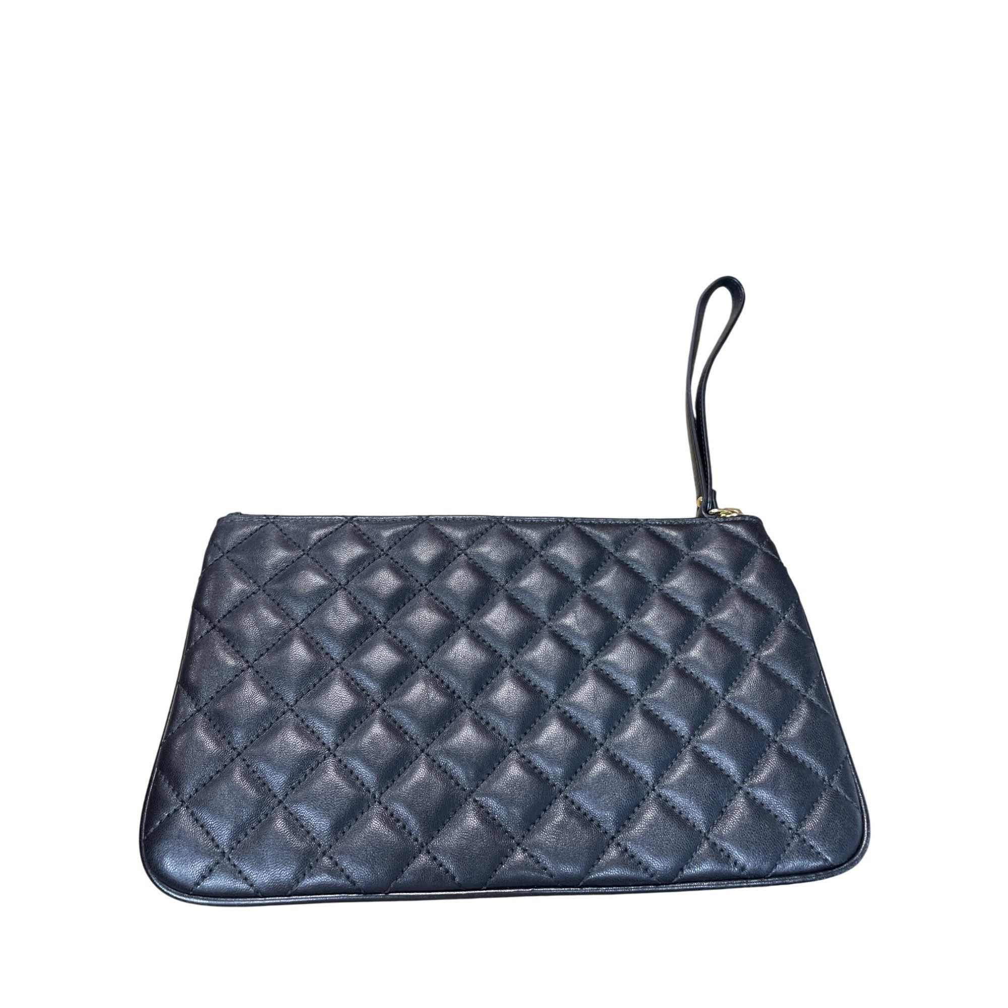 Michael Kors Michael Kors womans Black Quilted Leather Wristlet Clutch Ha Size ONE SIZE - 7 Thumbnail