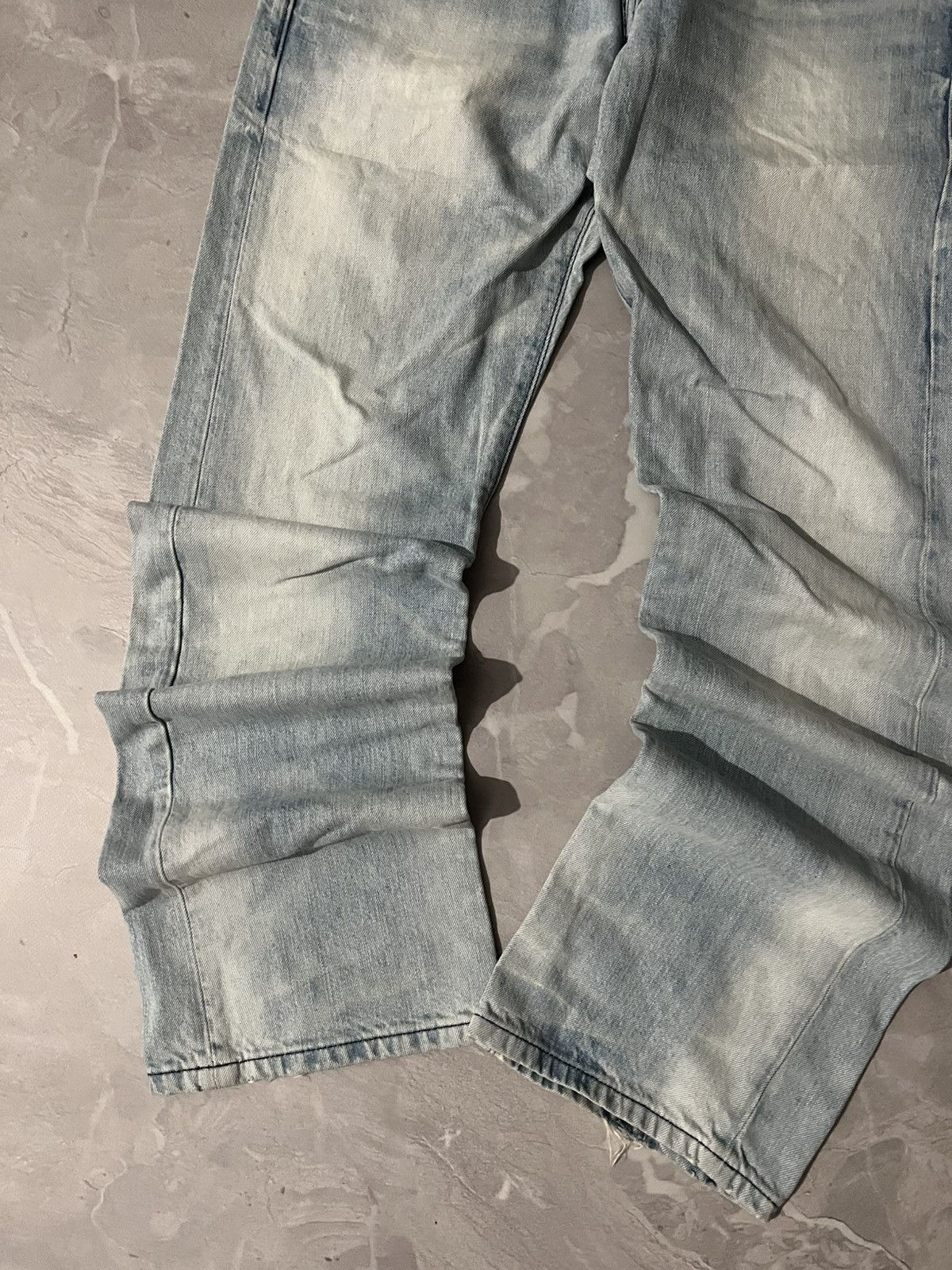 Japanese Brand Underground Light Blue Faded Jean / Slim Sexy Fit Retro Size US 34 / EU 50 - 3 Thumbnail