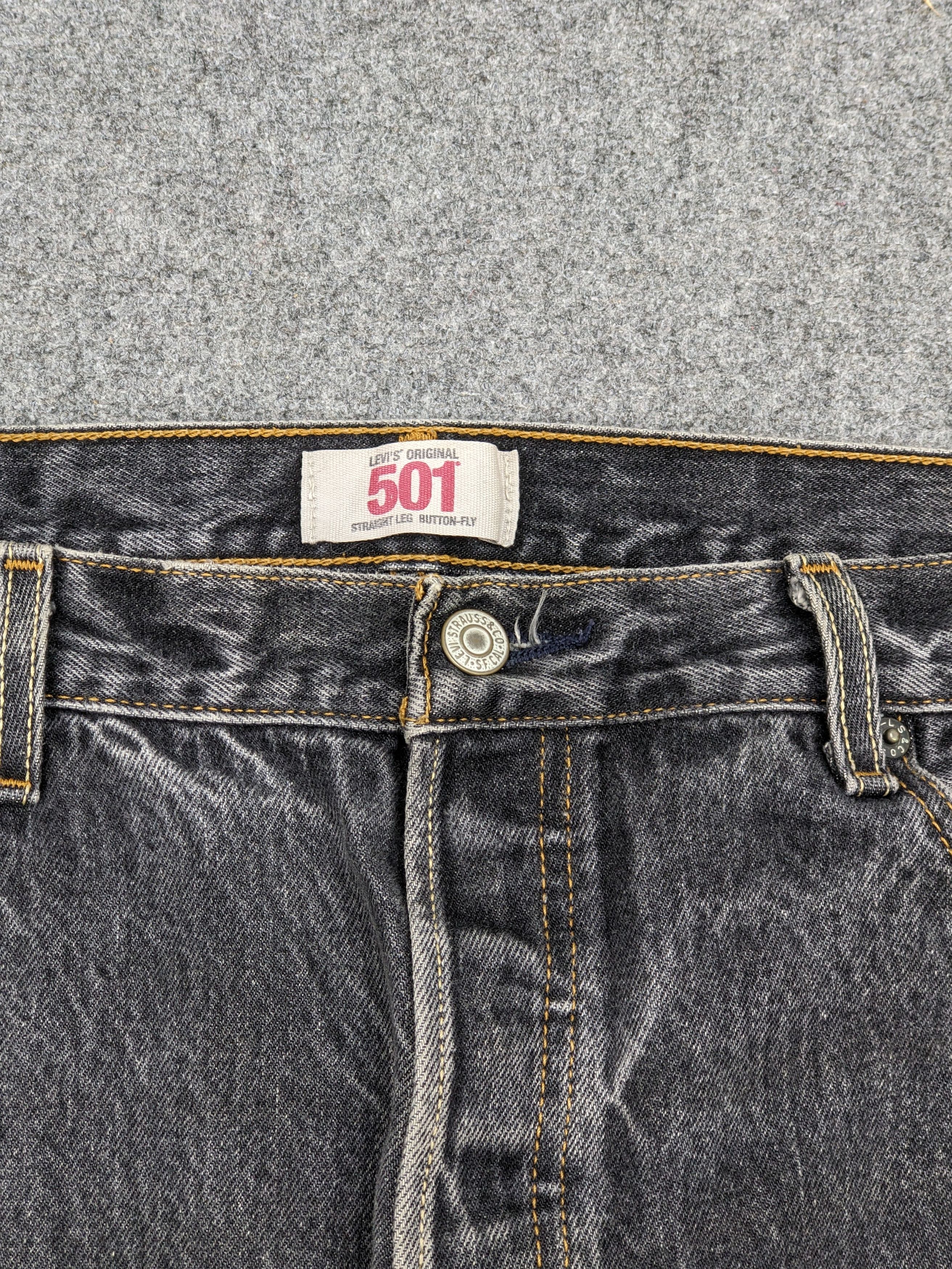 Levi's Vintage Levis 501 Faded Black Jeans DJ0028Z Size US 36 / EU 52 - 8 Thumbnail