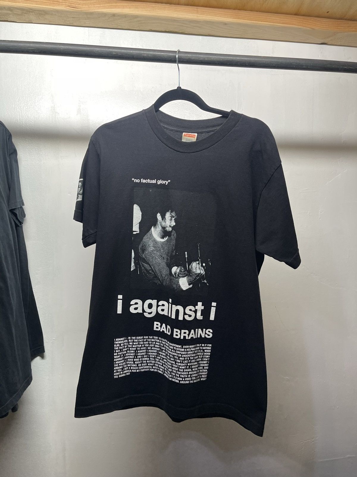 Supreme Bad Brains I Against I T-shirt SS08 Black | Grailed