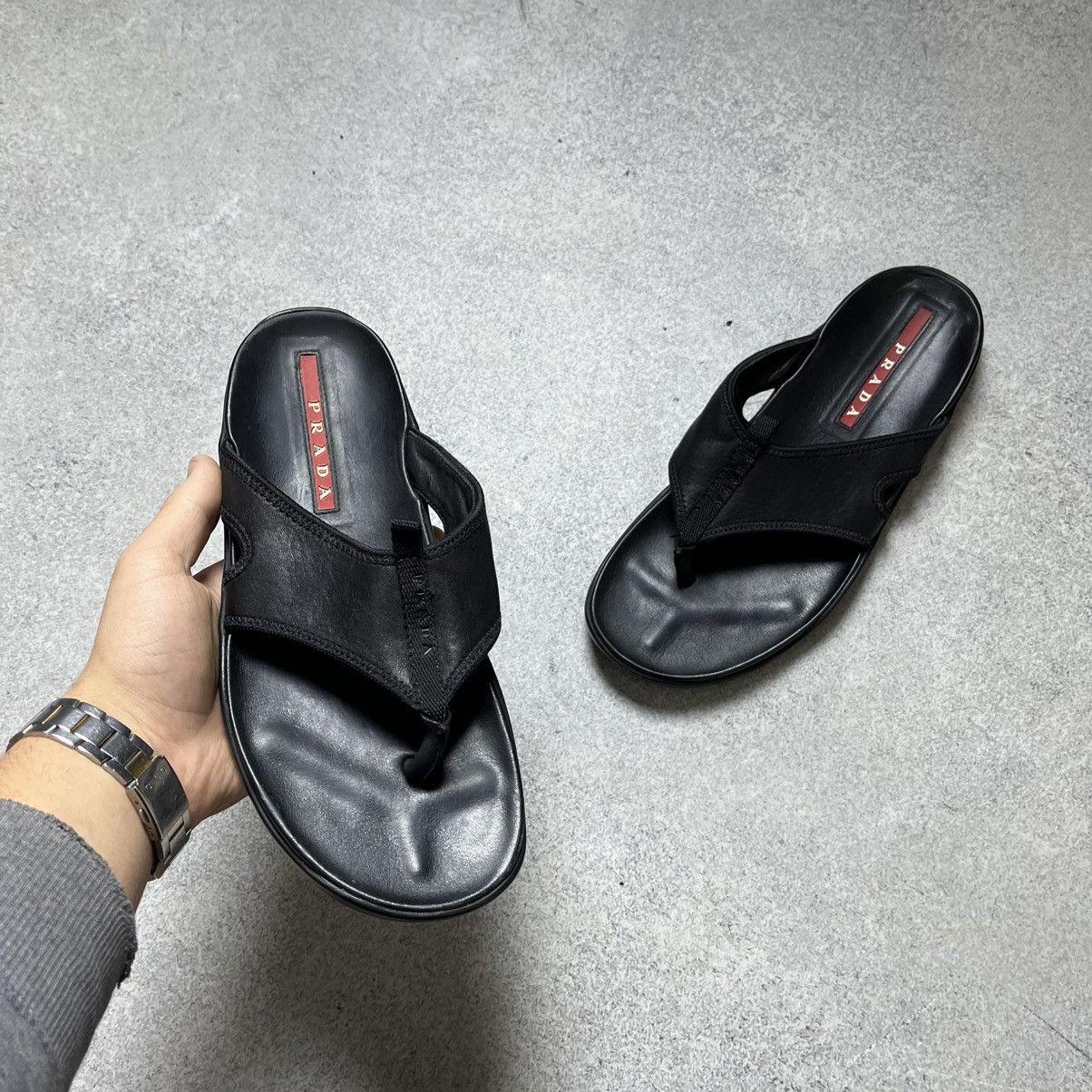 Prada Prada Slides Black Size US 6 / EU 39 - 2 Thumbnail