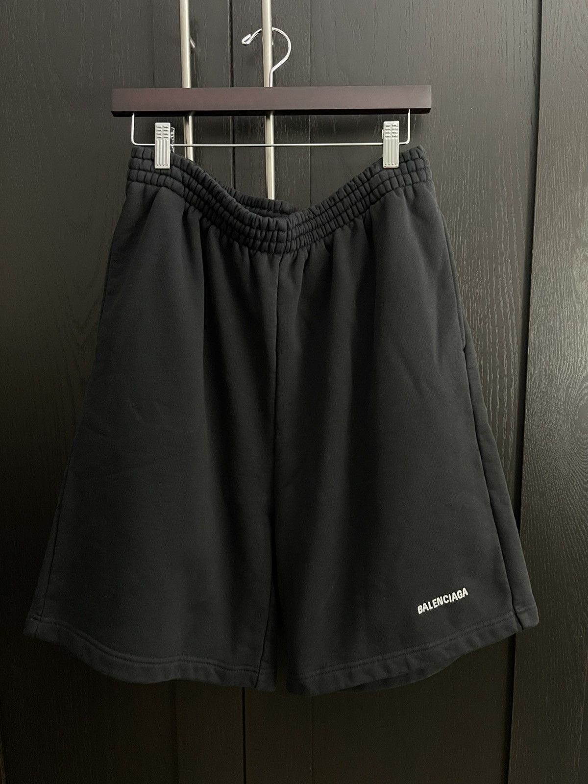 Balenciaga Embroidered Logo Shorts Size US 30 / EU 46 - 1 Thumbnail