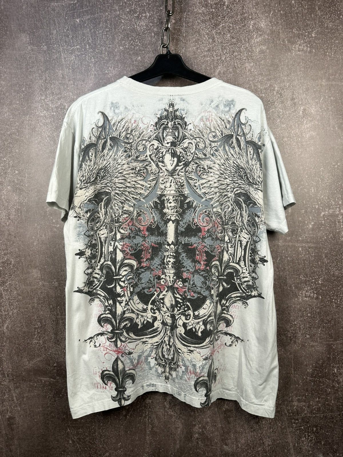 Affliction Vintage Y2K All Over Affliction Graphic Tee Size US L / EU 52-54 / 3 - 1 Thumbnail