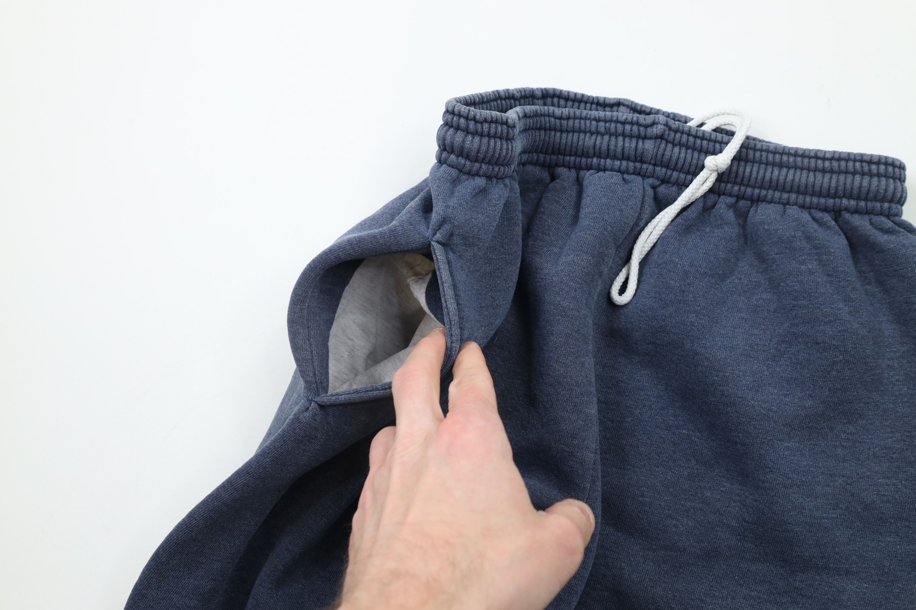 Russell Athletic × Vintage Vintage 90s Russell Athletic Blank Sweatpants Joggers Blue Size US 34 / EU 50 - 5 Thumbnail