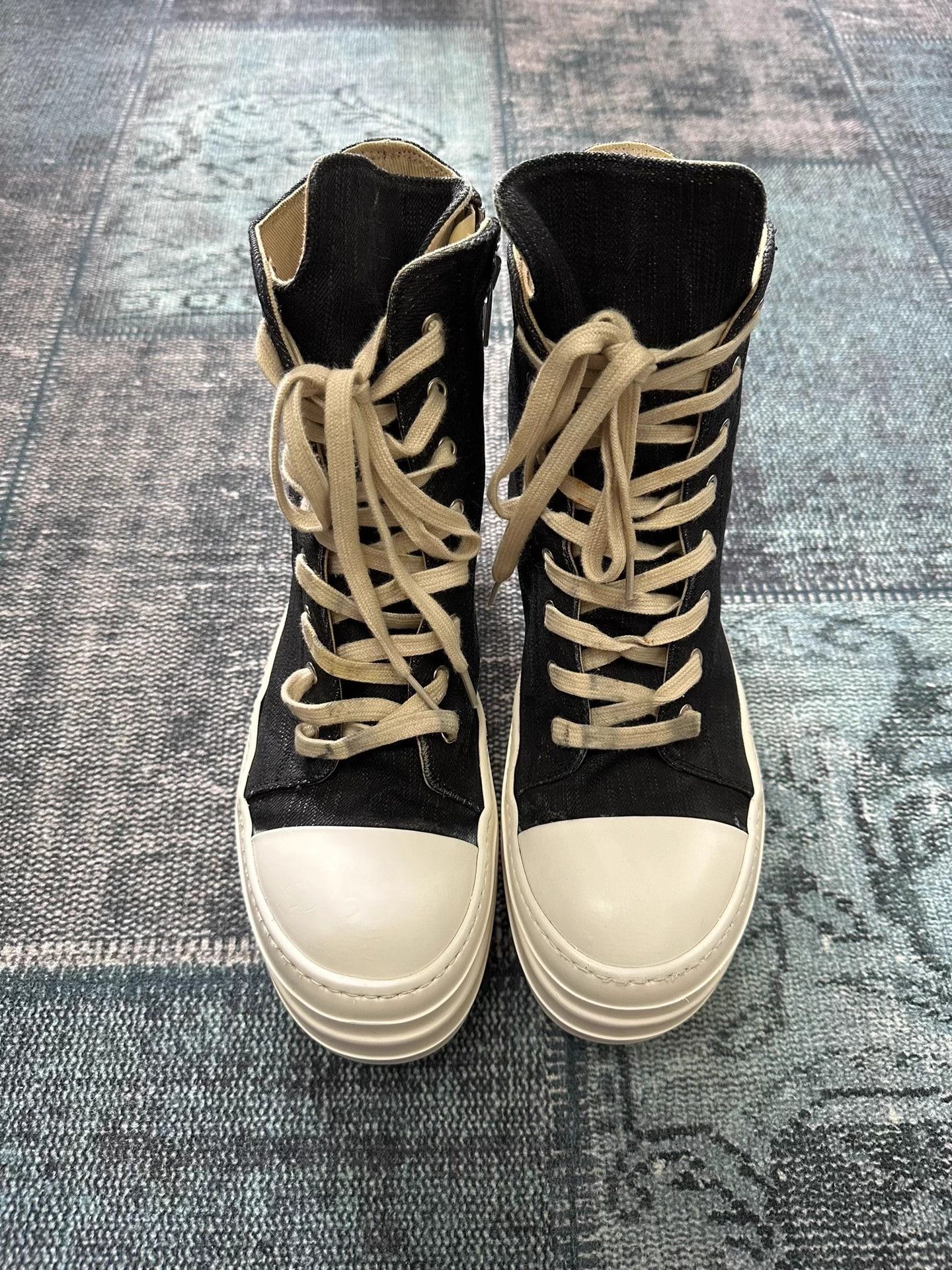 Rick Owens Rick Owens Waxed Double Layer Platform Converse 42 Size US 9 / EU 42 - 3 Thumbnail