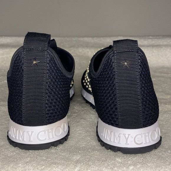 Jimmy Choo Jimmy Choo Oakland Mesh Studded Slip-On Sneakers Size US 7.5 / EU 40-41 - 4 Thumbnail