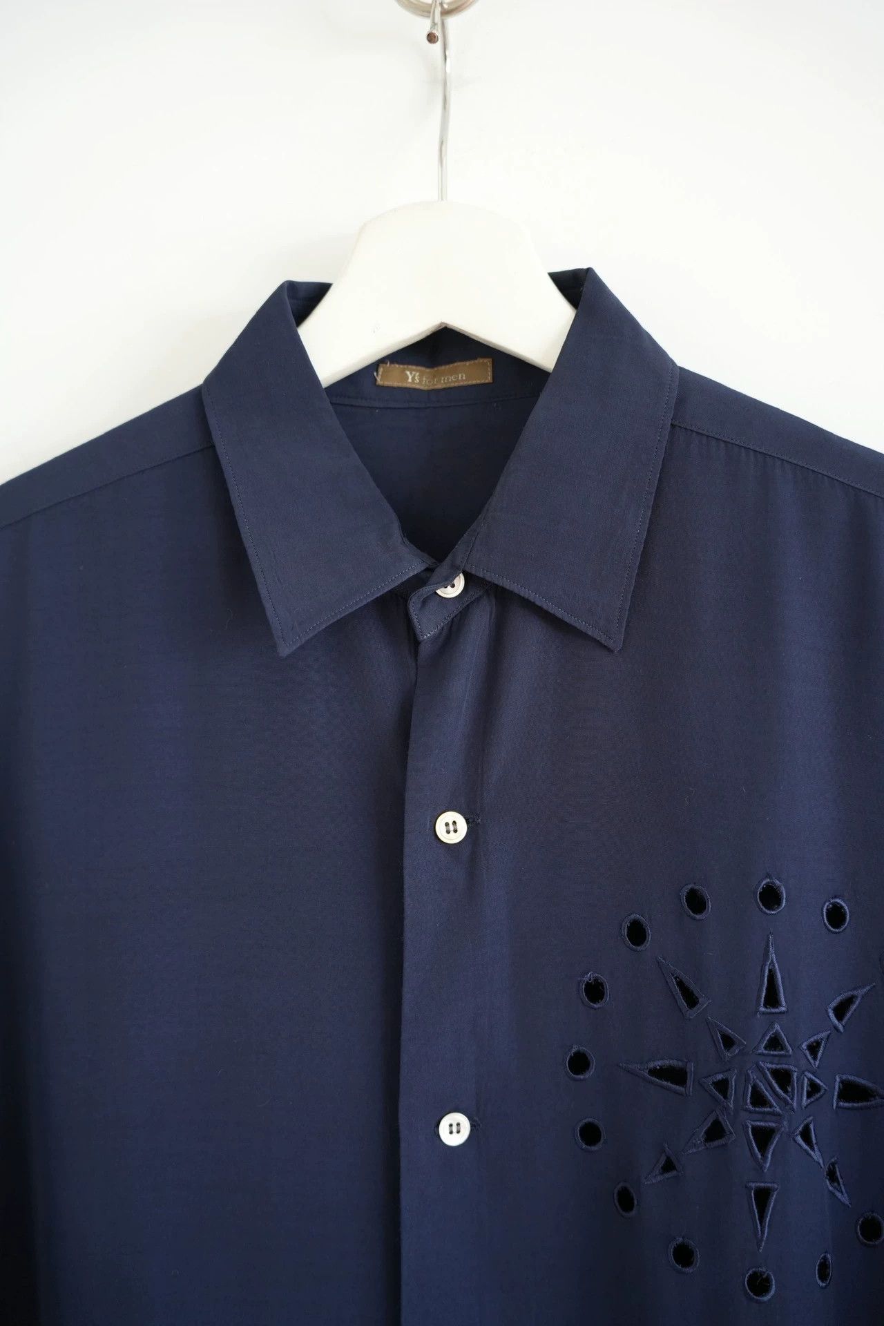Yohji Yamamoto Yohji Yamamoto Y's Mens 92SS Hanabi Cutout Shirt Size US M / EU 48-50 / 2 - 3 Thumbnail