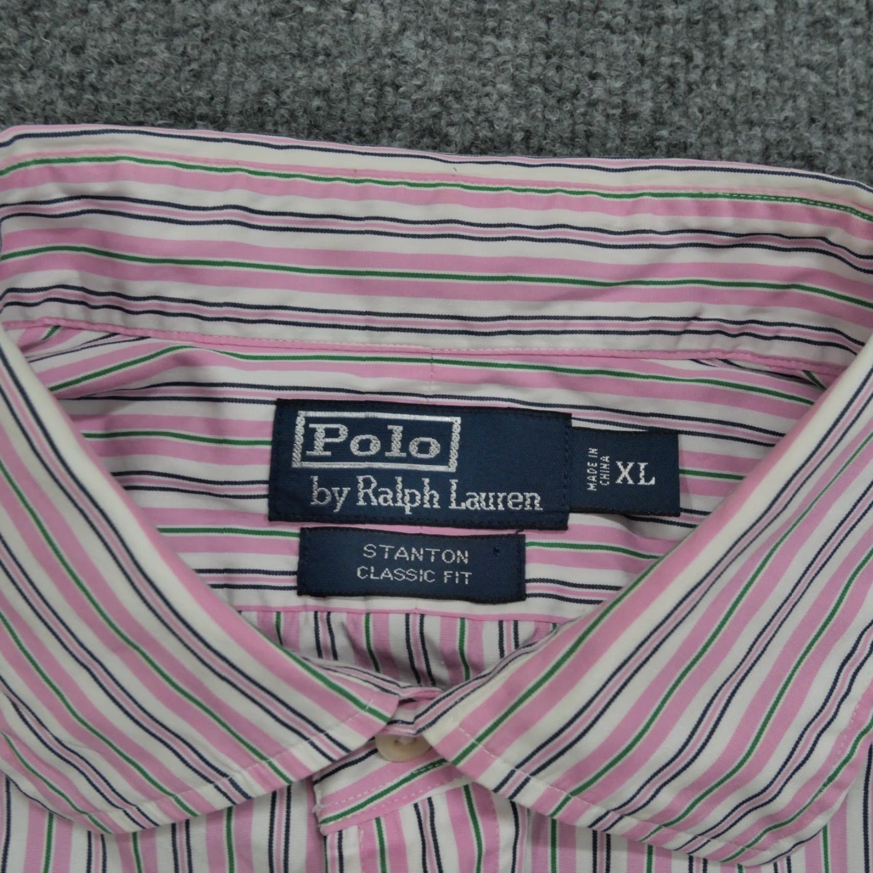 Polo Ralph Lauren Polo Ralph Lauren Shirt Mens XL Pink Striped Button-Up Small Pony Stanton Size US XL / EU 56 / 4 - 4 Thumbnail