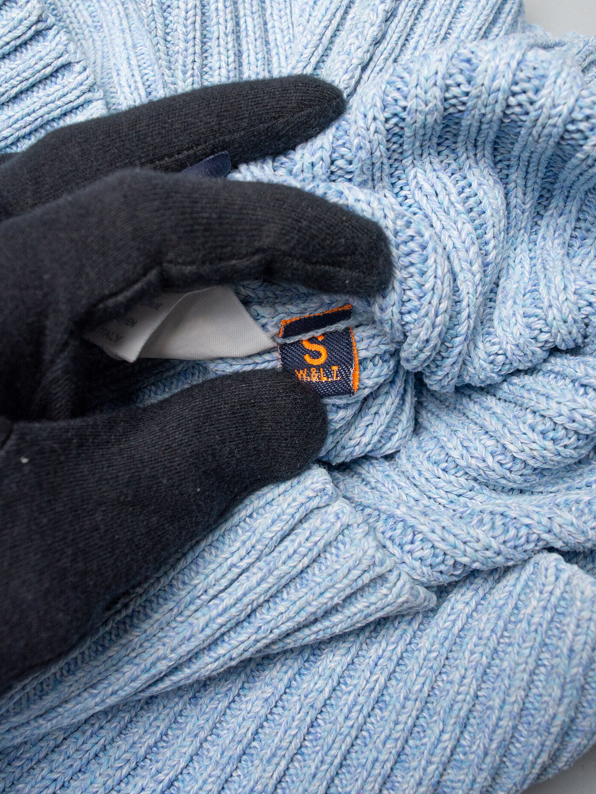 Walter Van Beirendonck Wild & Lethal Trash W&LT baby blue cotton military sweater Size US S / EU 44-46 / 1 - 9 Thumbnail