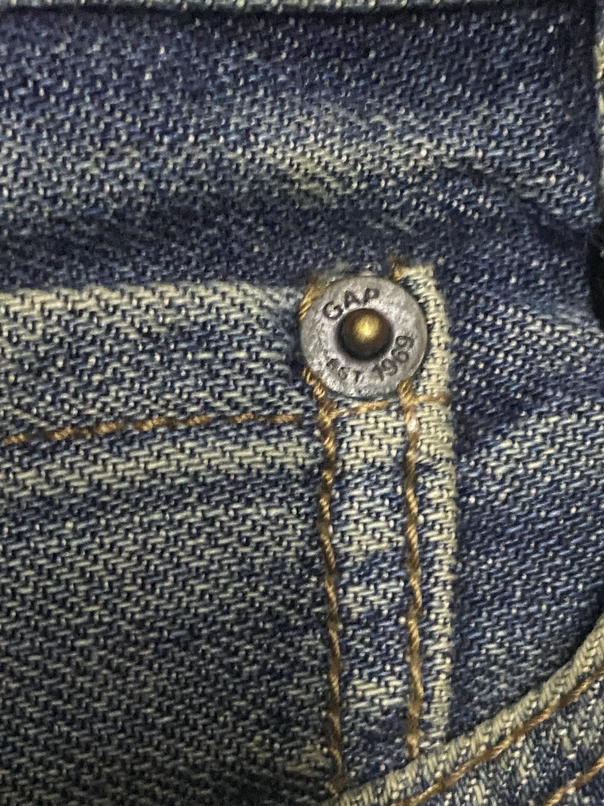 Gap × Yeezy Vintage Gap Denim Distressed Slim Jeans Size US 35 - 8 Thumbnail