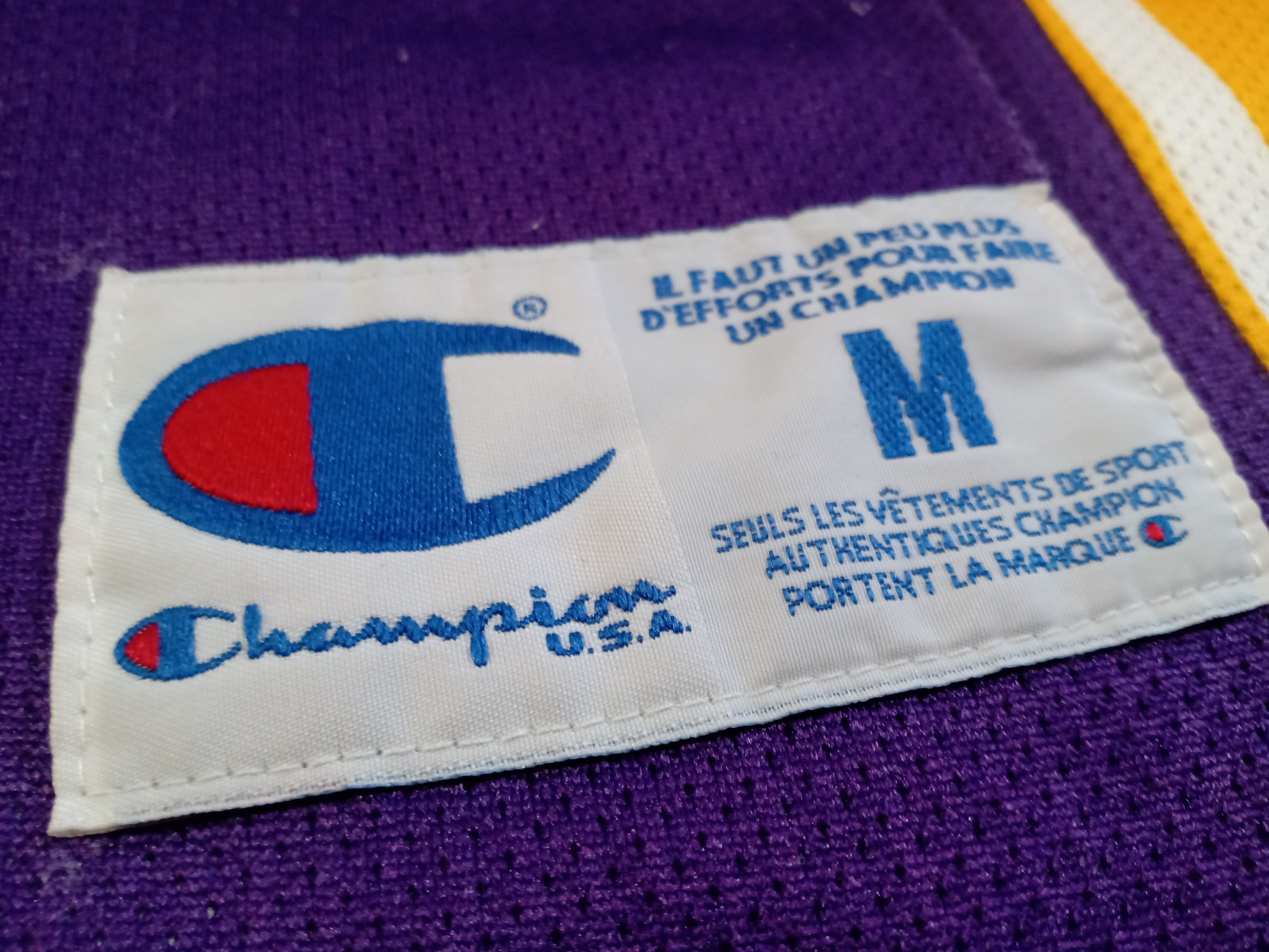Champion × NBA × Vintage Lakers Shaquille O'Neal Champion NBA Jersey Vintage PURPLE Size US M / EU 48-50 / 2 - 2 Thumbnail