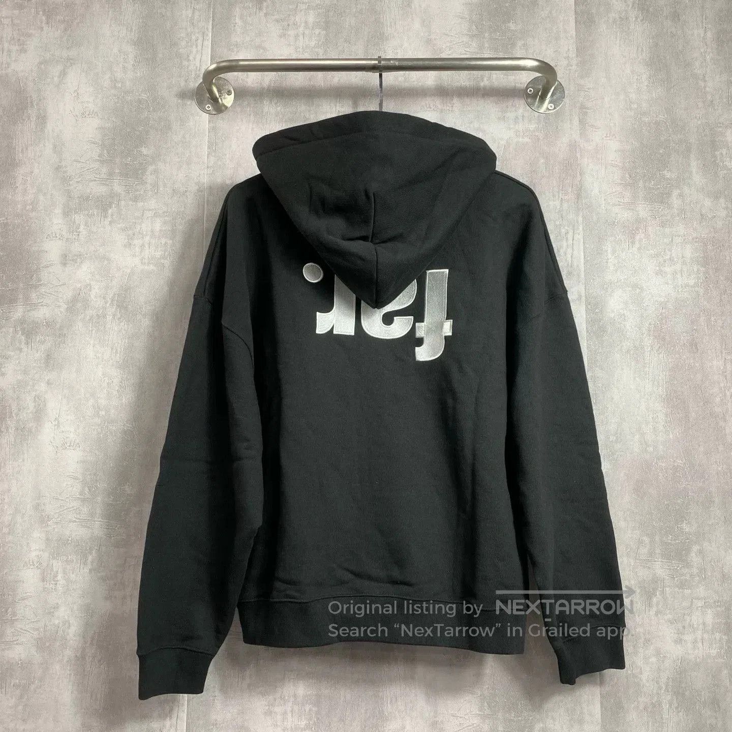 Vintage Far Archive Black Inverted Logo Zip Hoodie. Size US M / EU 48-50 / 2 - 3 Thumbnail
