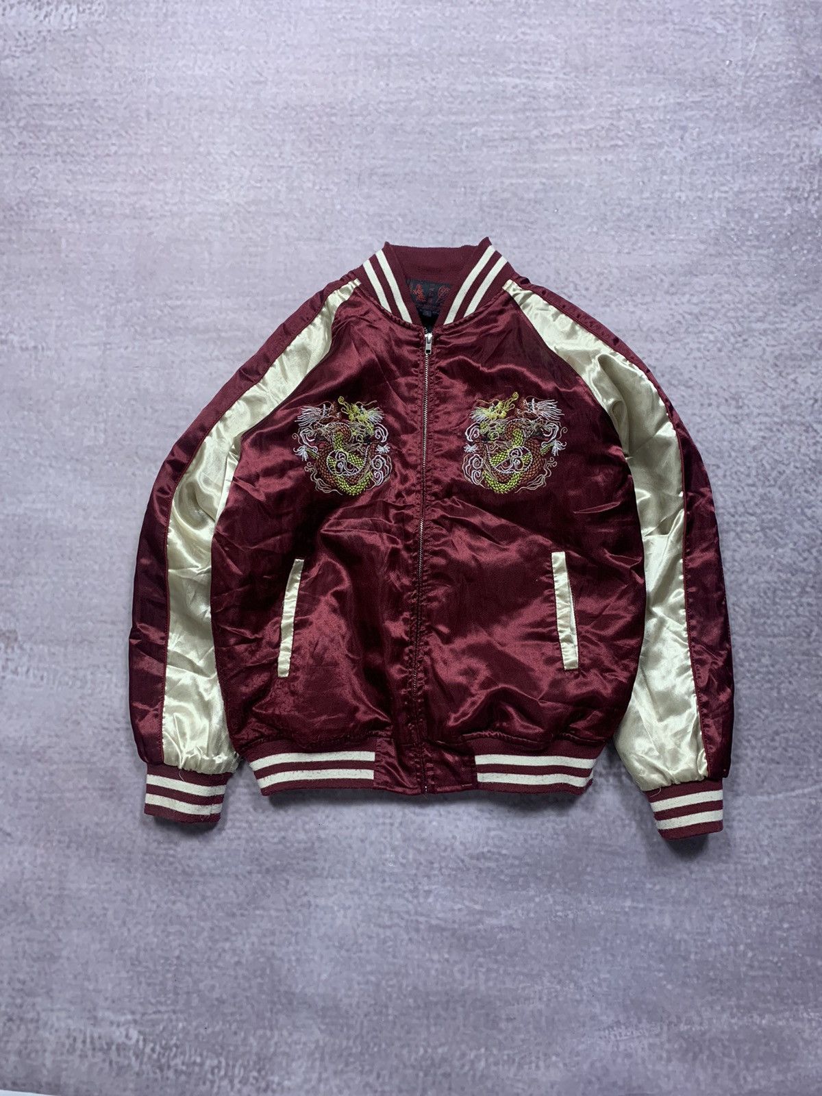 Japanese Brand 💥JAPAN SUKAJAN SOUVENIR DRAGON EMBROIDERED SWEATER JACKET Size US S / EU 44-46 / 1 - 1 Thumbnail