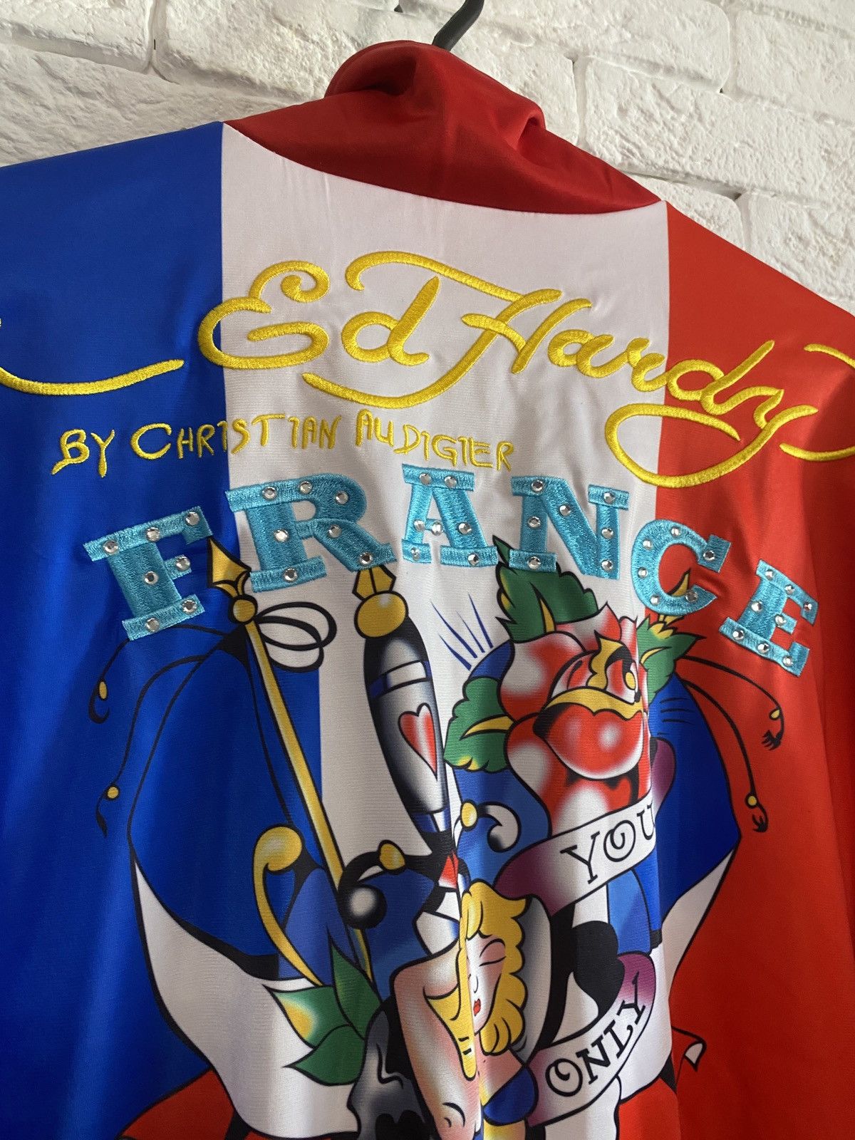 Ed Hardy × Japanese Brand × Vintage Vintage Ed Hardy By Christian Audigier Y2K Track Jacket Size US XL / EU 56 / 4 - 9 Thumbnail
