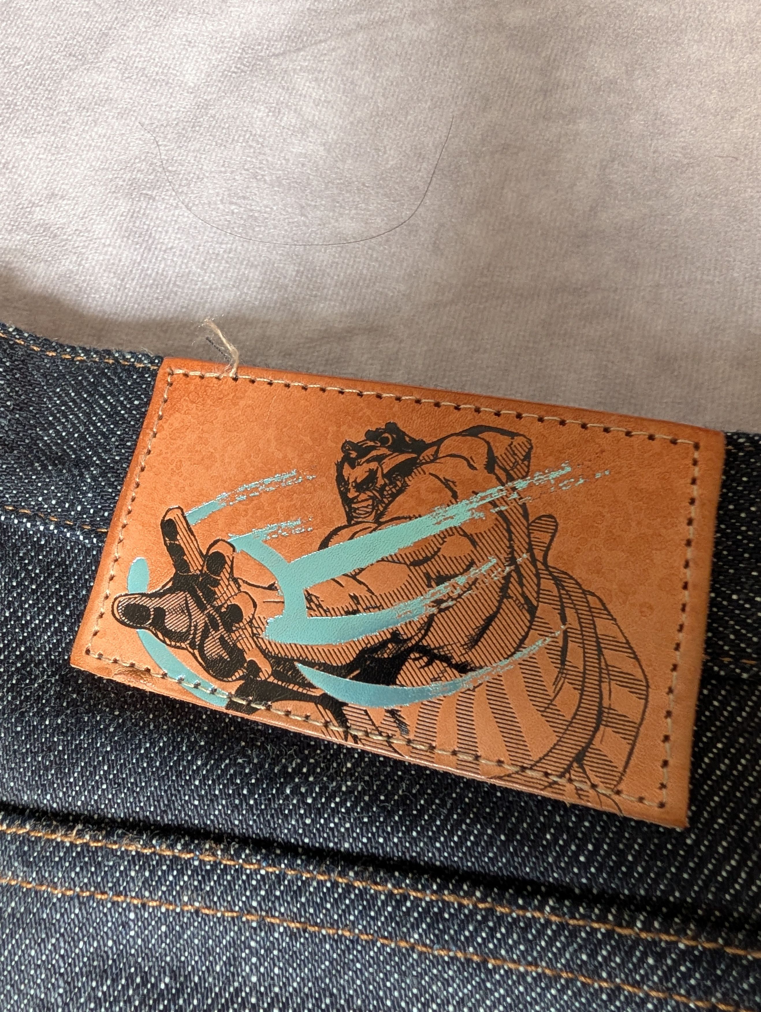 Naked & Famous E Honda 21 oz Street Fighter 2 Super Guy Size US 31 - 4 Thumbnail