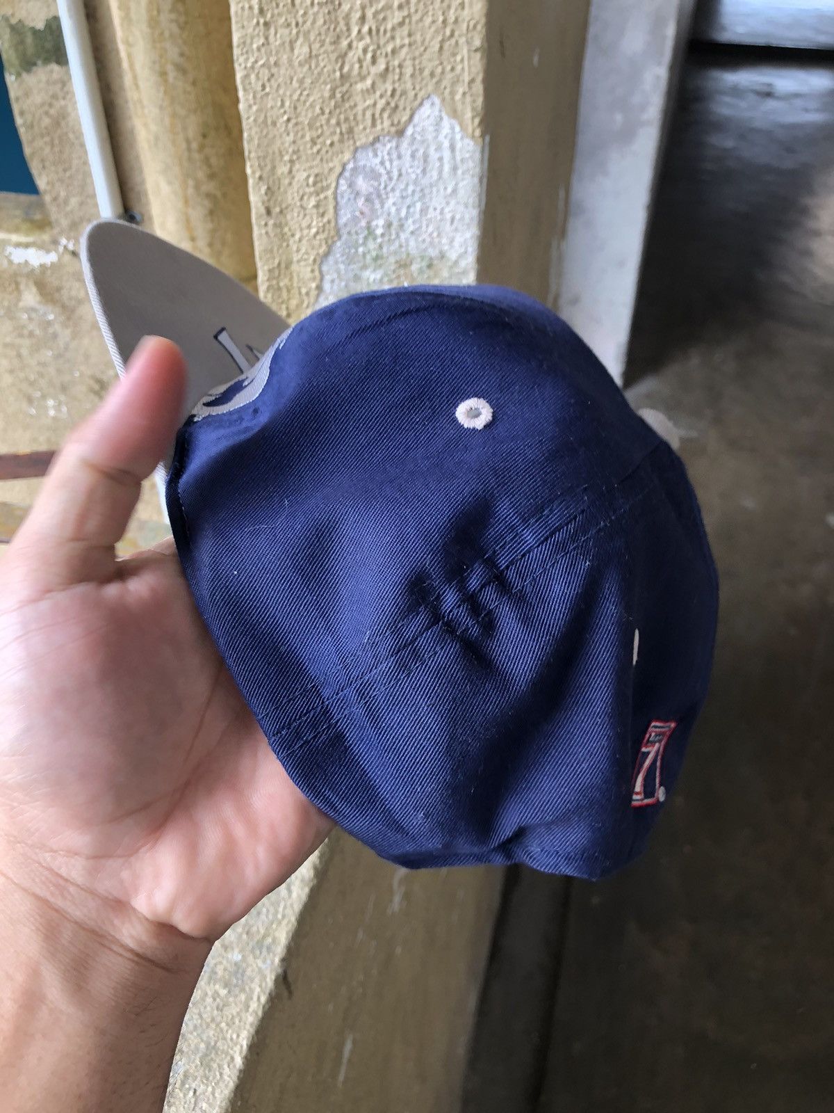 MLB Rare❗️Vintage 90s New York Yankees Big Embroidery Logo Cap Size ONE SIZE - 8 Thumbnail