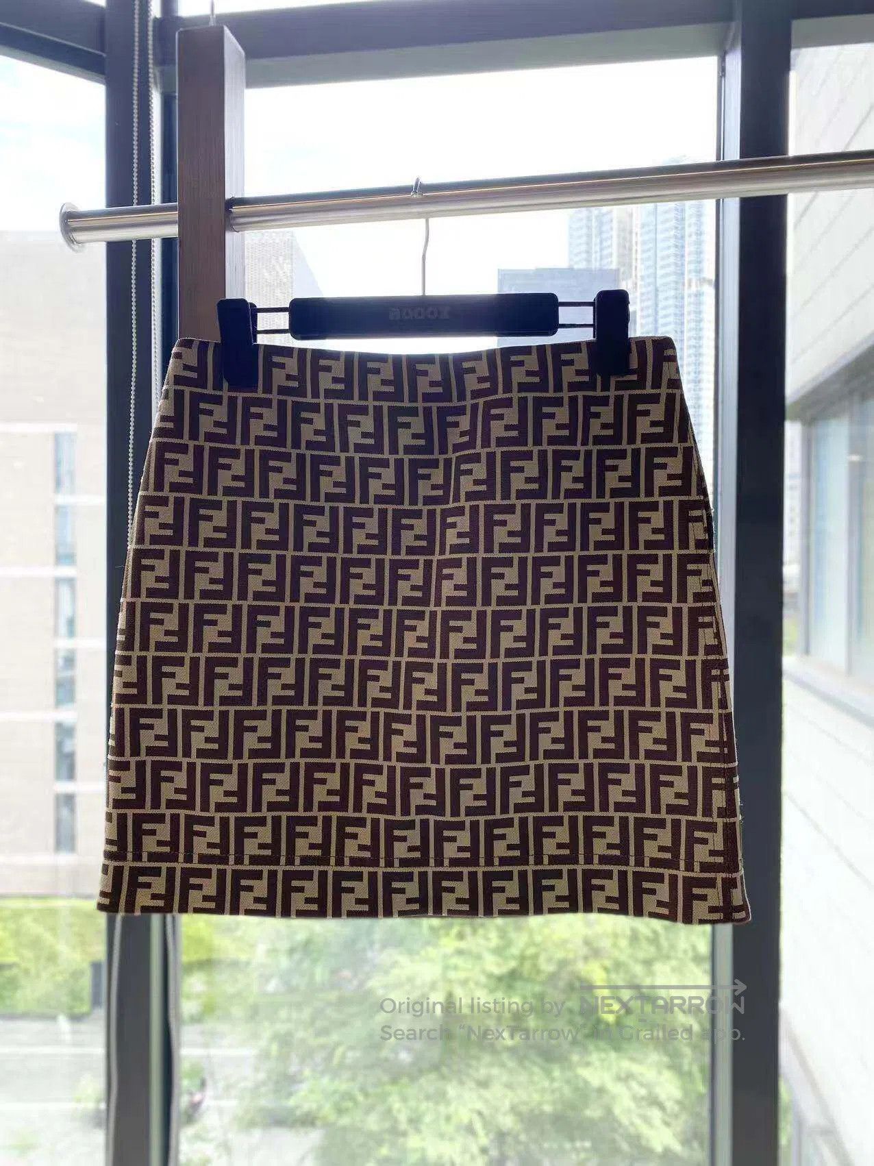 Fendi Fendi Brown old flowers full of printed short skirts| Size 26" / US 2 / IT 38 - 2 Thumbnail