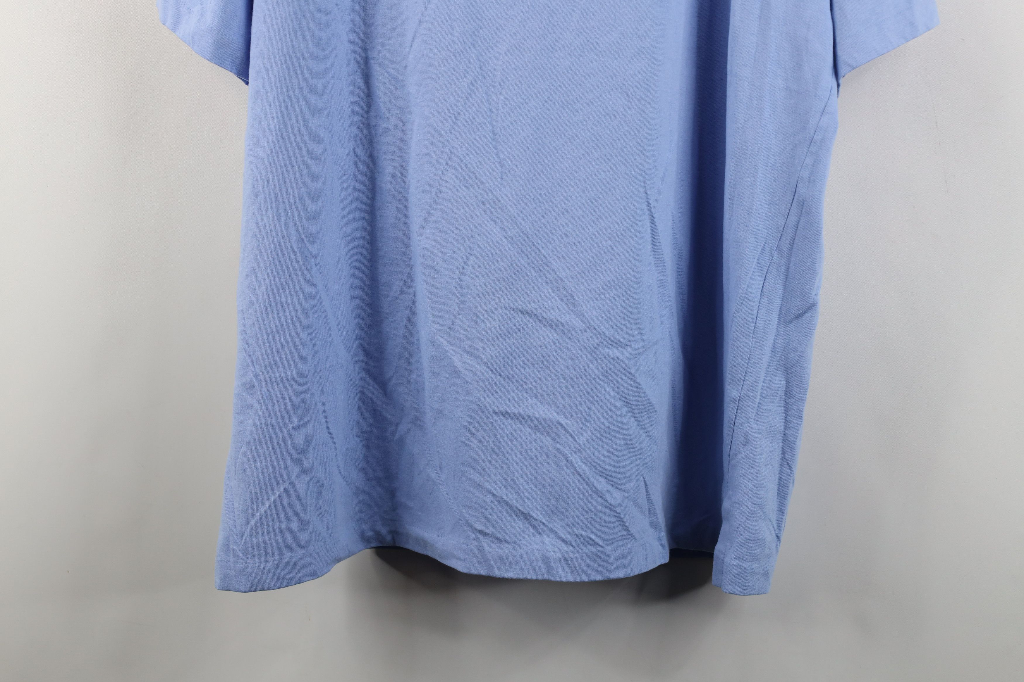 Lands' End Vintage 90s Lands End Heavy Cotton T-Shirt Light Blue USA Size US L / EU 52-54 / 3 - 11 Thumbnail
