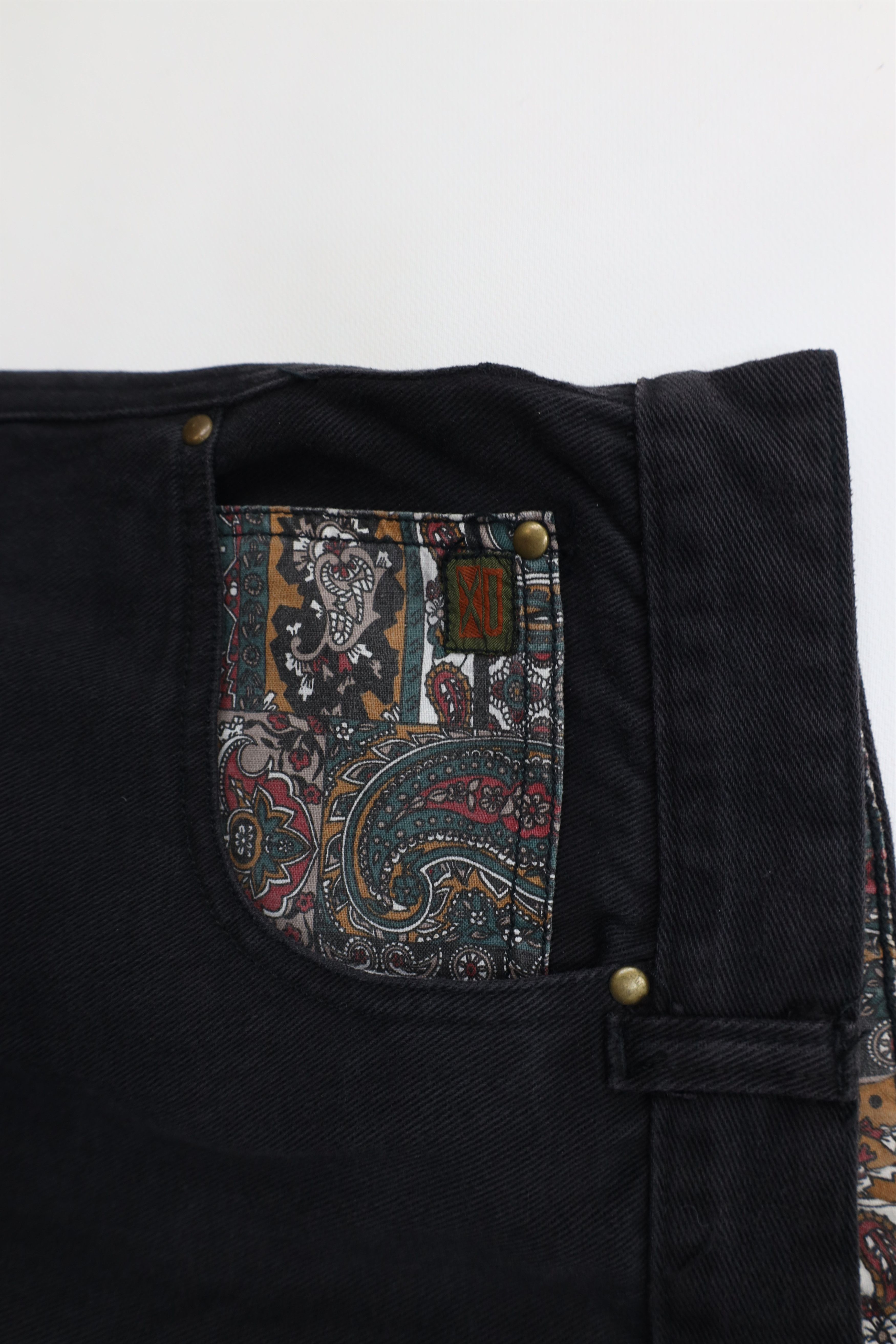 Deadstock Vintage 90s Streetwear Flip Cuff Baggy Fit Jeans