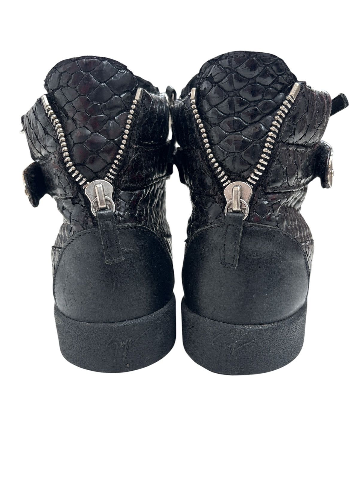Giuseppe Zanotti Croco Embossed Coby Sneakers Size US 9.5 / EU 42-43 - 5 Thumbnail