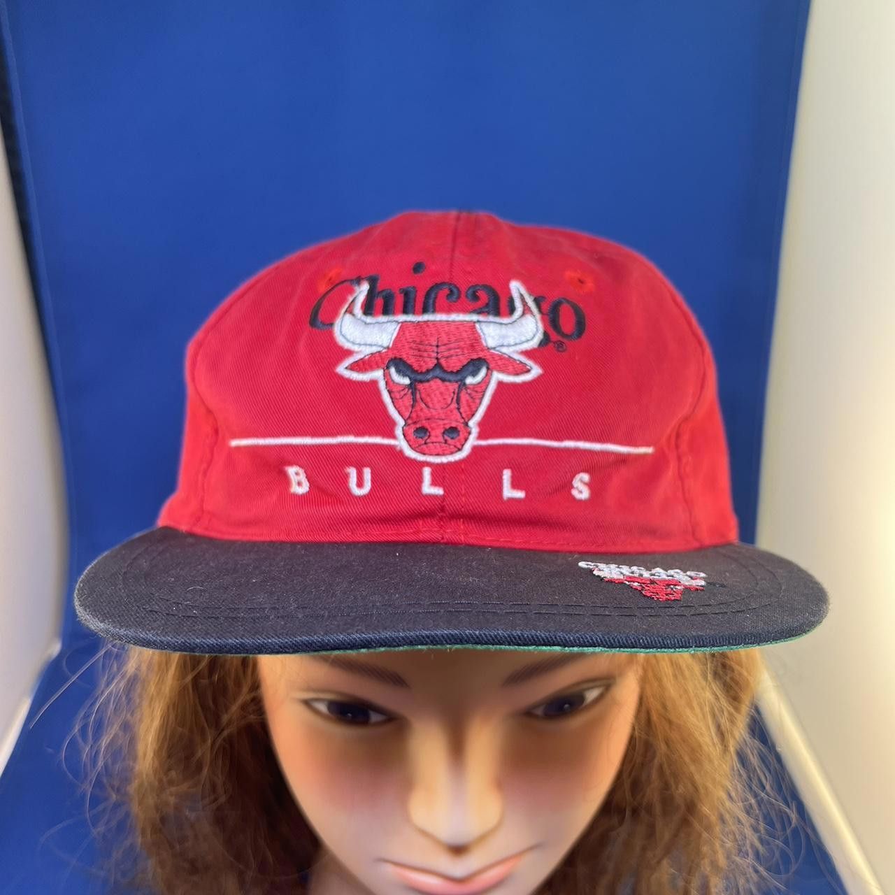 NBA Vintage Chicago Bulls Snapback Cap - Red & Black Size ONE SIZE - 4 Thumbnail