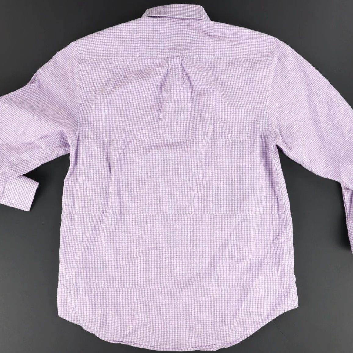 Peter Millar Peter Millar Shirt Purple Men L Check Button Down Textured Flip Cuff Cotton Size US L / EU 52-54 / 3 - 4 Thumbnail