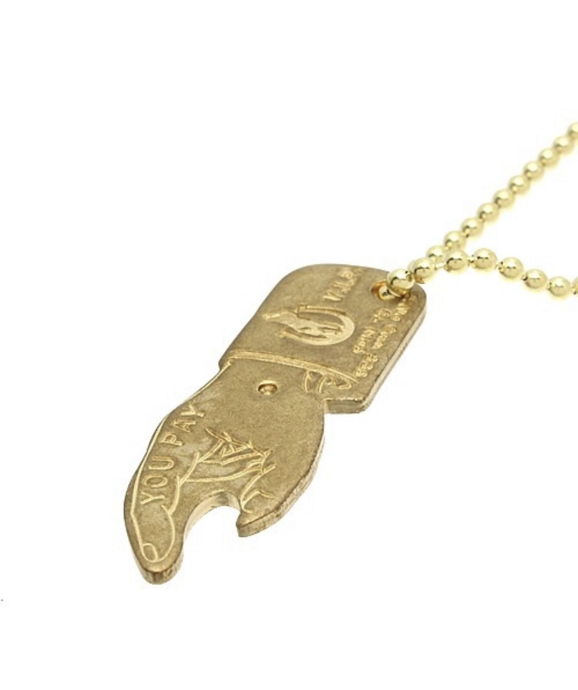 Hysteric Glamour HYSTERIC GLAMOUR YOU PAY NECKLACE Size ONE SIZE - 4 Thumbnail