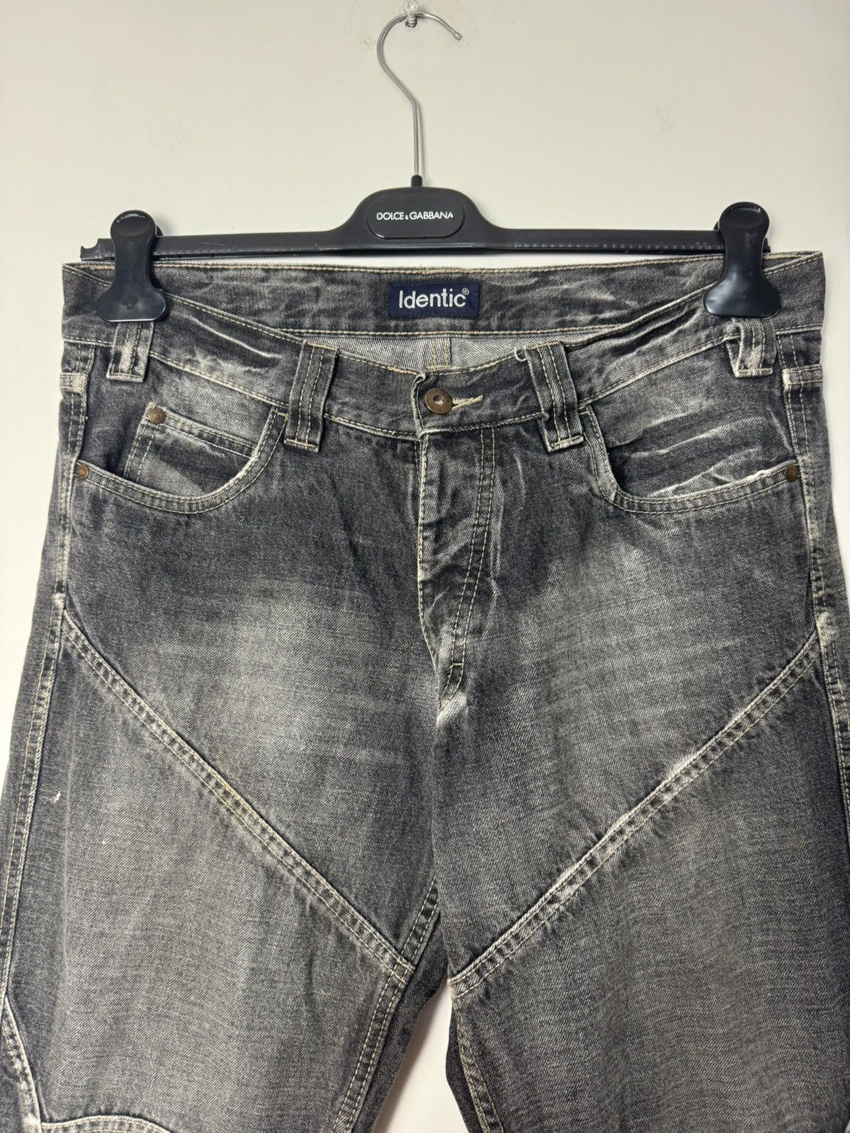 Japanese Brand Japanese Style Panelled Vintage Denim Jeans Avant Garde Size US 33 - 8 Thumbnail