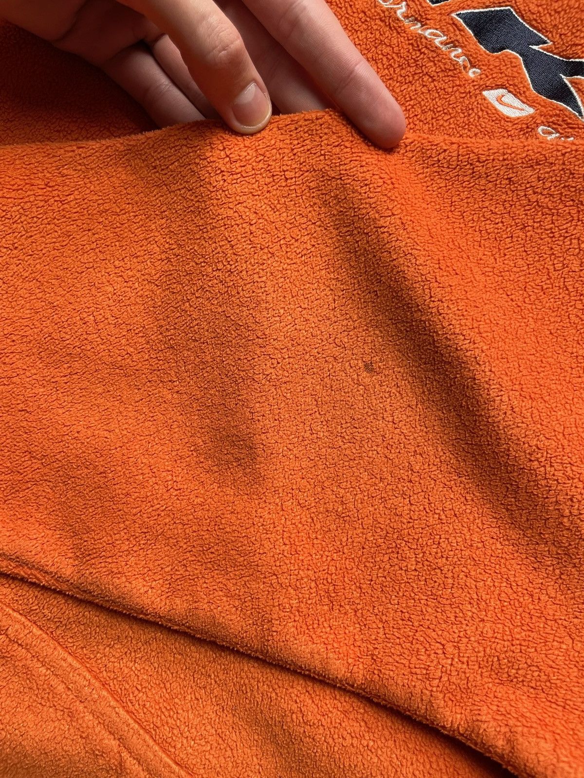 Vintage Vintage Nike Orange fleece hoodie size XL very rare Size US XL / EU 56 / 4 - 6 Thumbnail