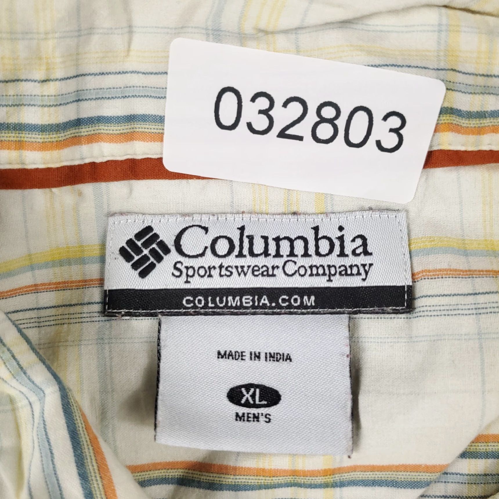 Vintage Columbia Shirt Mens XL Beige Plaid Button-Up Short Sleeve Casual Business Formal Workwear Paperback? Size US XL / EU 56 / 4 - 7 Thumbnail