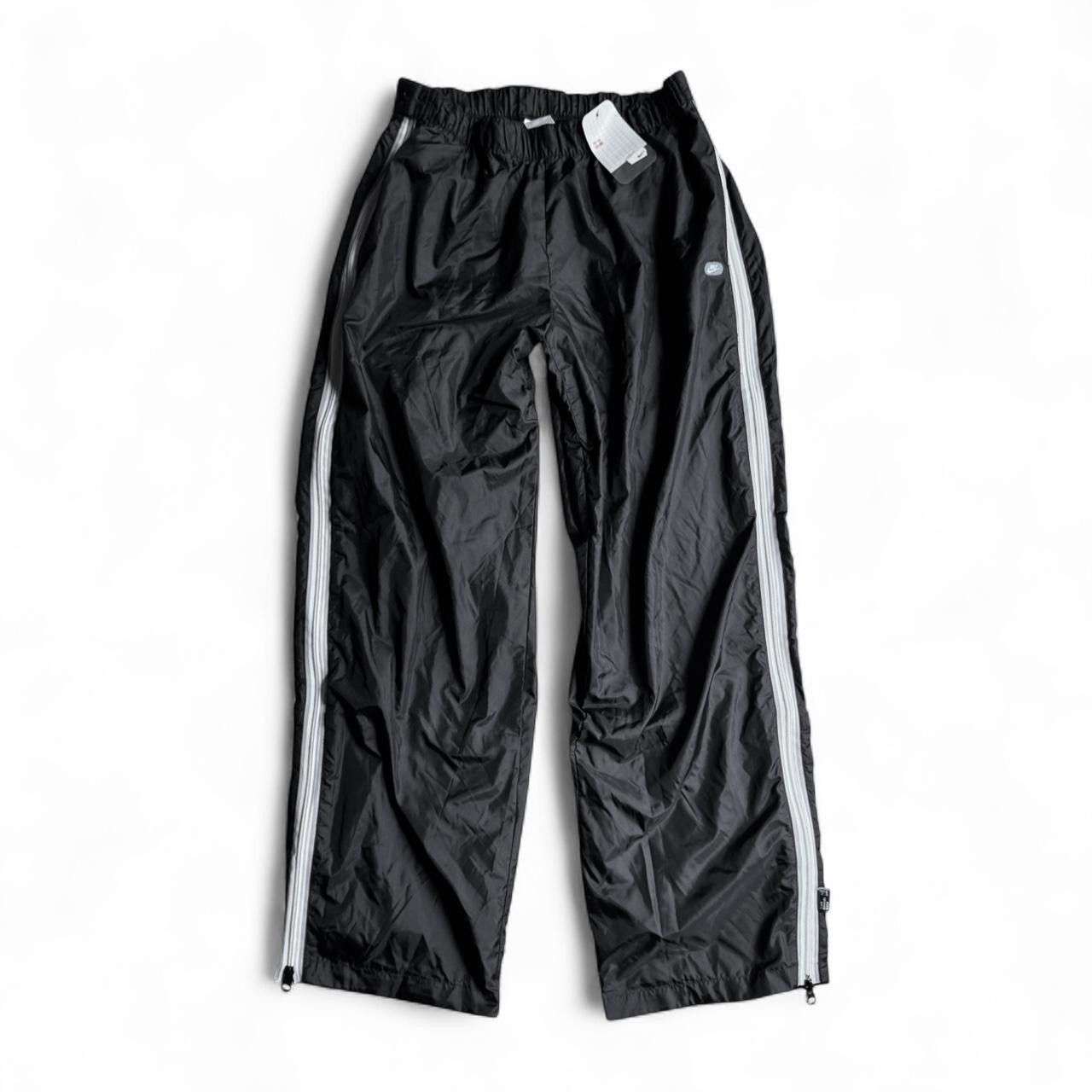 Nike Y2K Nike black windbreaker baggy zip track pants size XL NWT Size US 34 / EU 50 - 1 Thumbnail