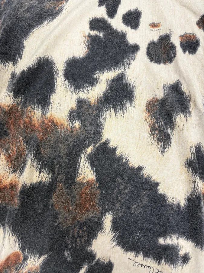 Just Cavalli SS2004 Cavalli Cow Print Movement Longsleeves Size S / US 4 / IT 40 - 8 Thumbnail