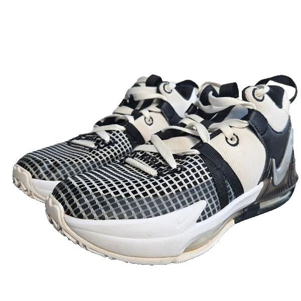 Nike Nike LeBron Witness 7 GS 'White Black' DQ8650-100 5.5Y Size US 5.5 / EU 38 - 2 Thumbnail