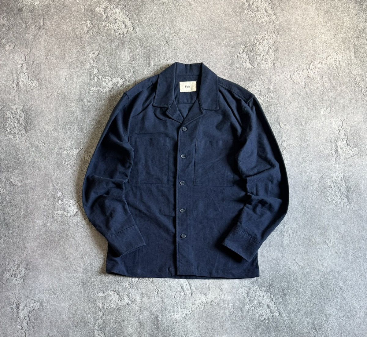 Folk Folk 3 button up overshirt long sleeve shirt light jacket Size US M / EU 48-50 / 2 - 1 Thumbnail