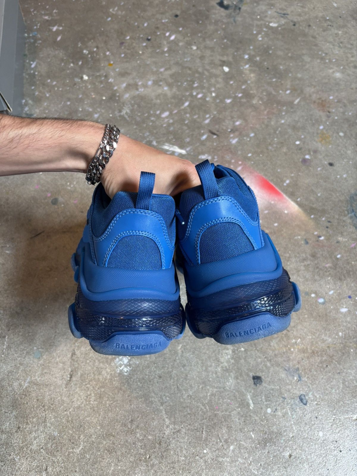 Balenciaga Balenciaga Triple S Blue size 45 Size US 12 / EU 45 - 6 Thumbnail