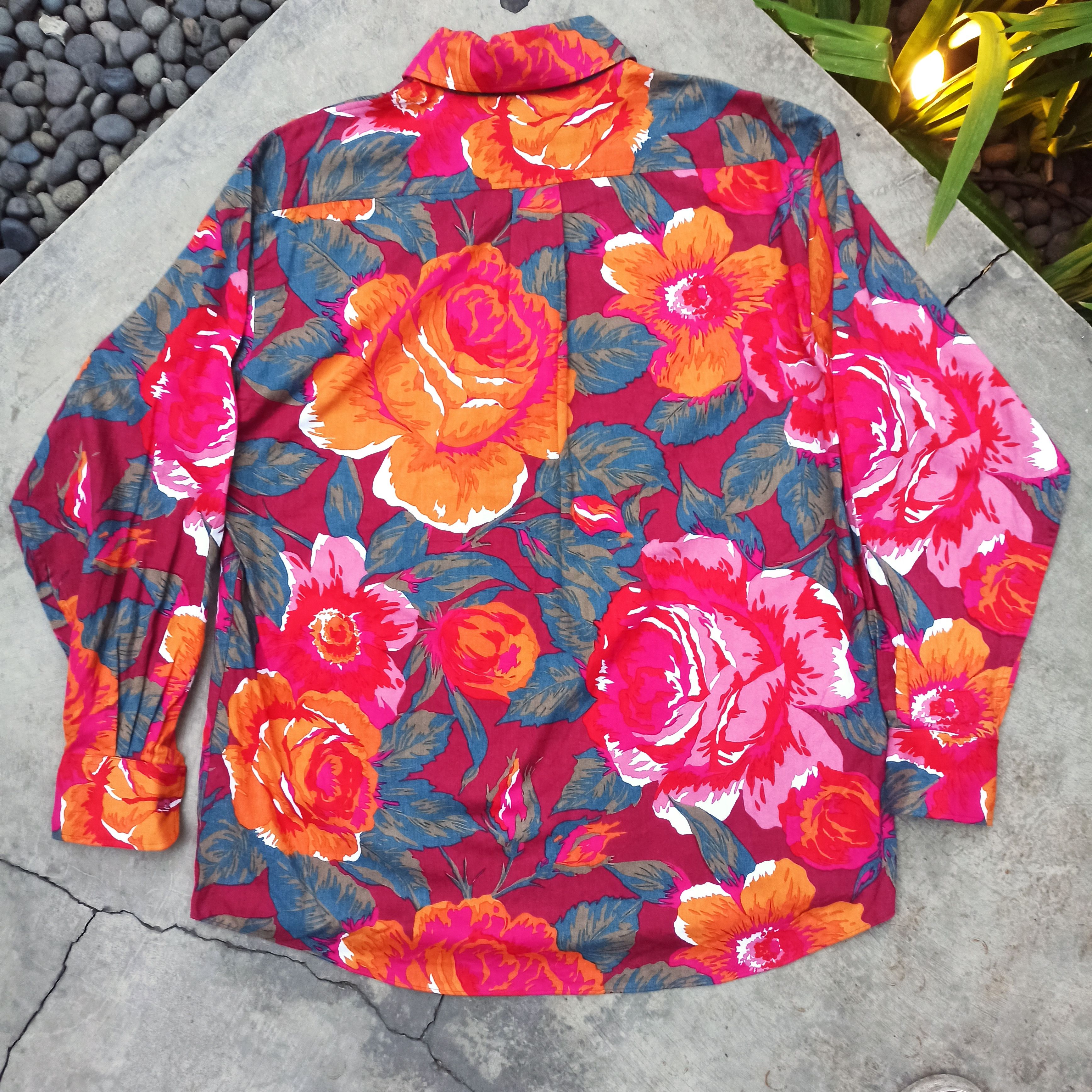 Kenzo Rayon Floral Fullover Shirt Kenzo Size US L / EU 52-54 / 3 - 2 Thumbnail