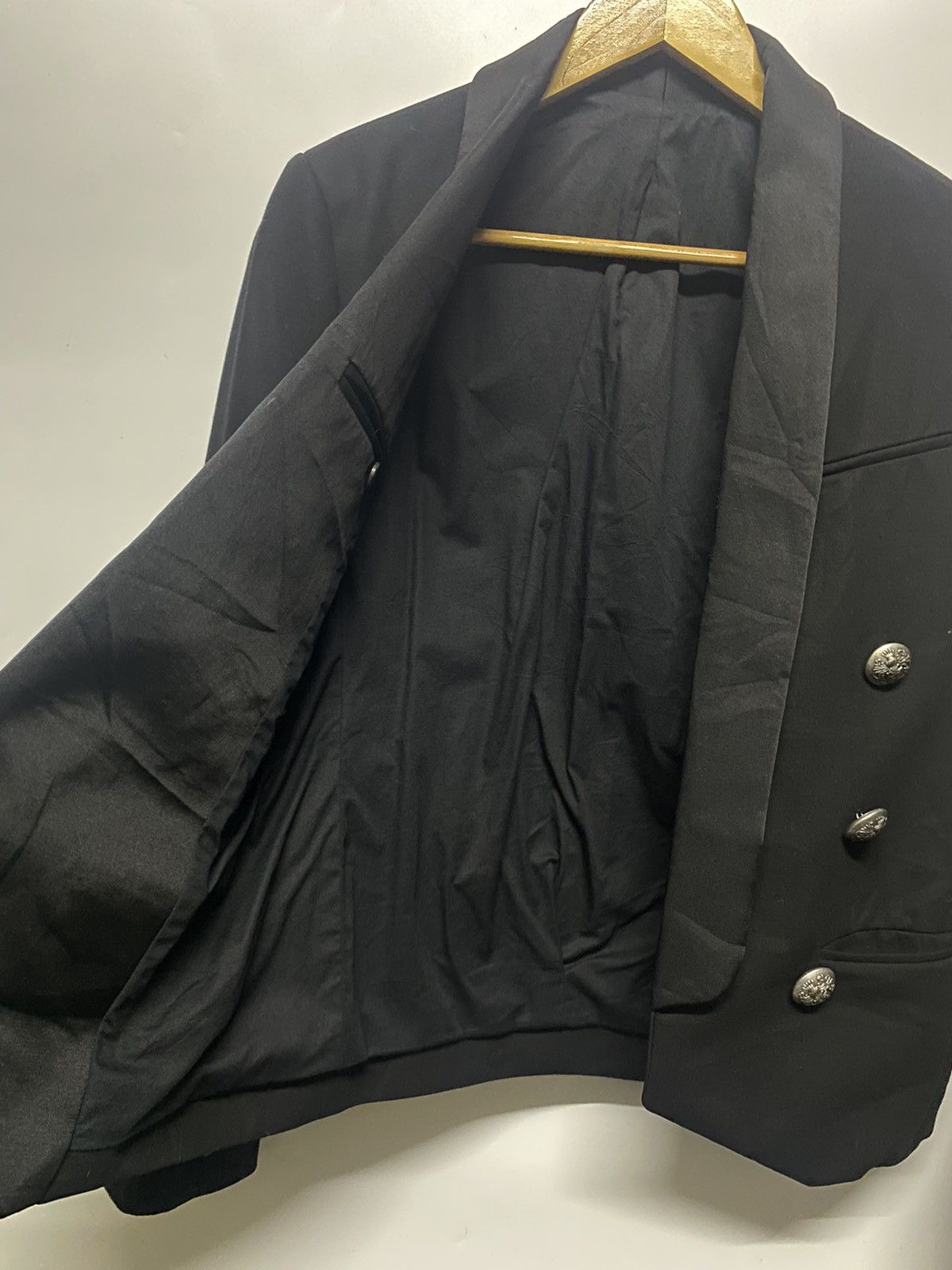 Balmain × Designer Balmain Paris Coat Blazer Jacket Size M / US 6-8 / IT 42-44 - 10 Thumbnail
