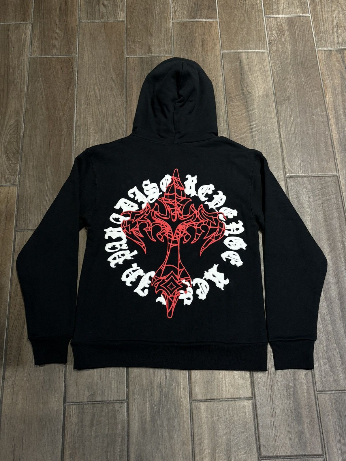 Revenge REVENGE “WEB CROSS” HOODIE - SIZE MEDIUM - (BLACK) Size US M / EU 48-50 / 2 - 2 Thumbnail