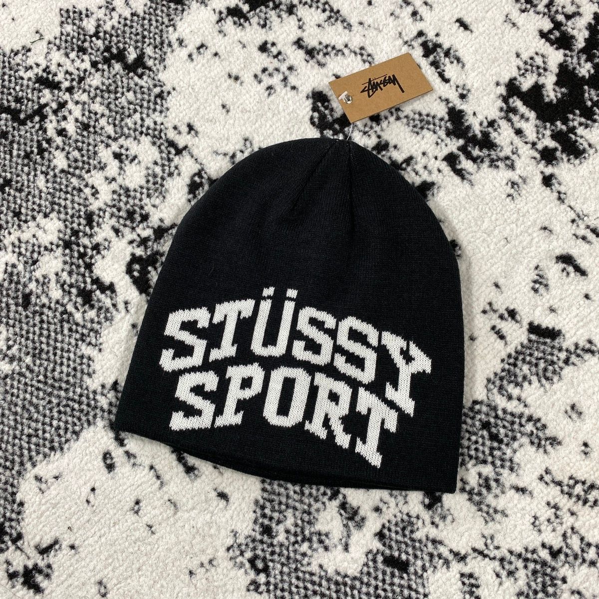Stussy RARE Stussy Sport jacquard skullcap black | Grailed