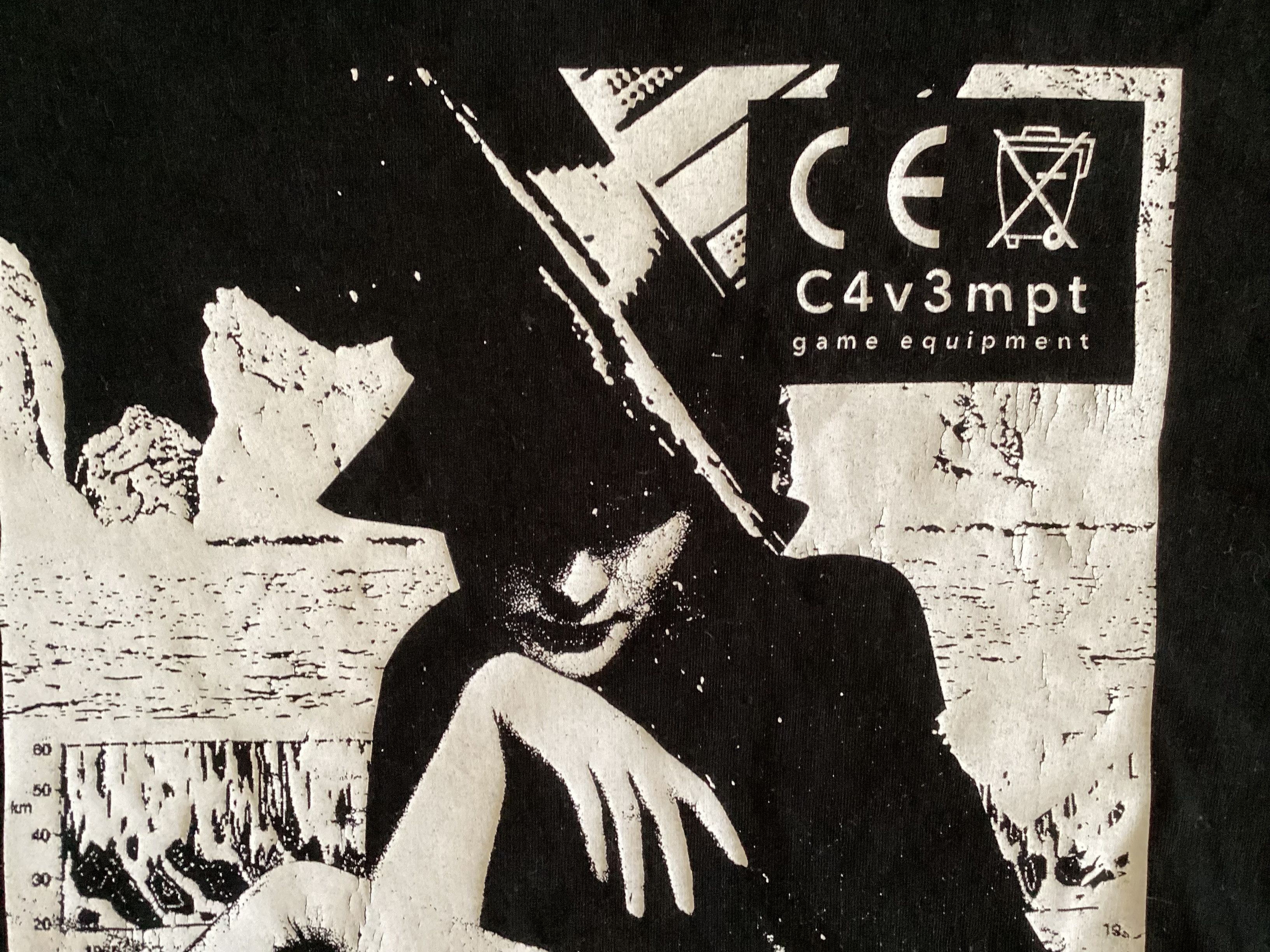 Cav Empt (L)C.E. Cav Empt Print Tee Black Large2 Size US L / EU 52-54 / 3 - 2 Thumbnail