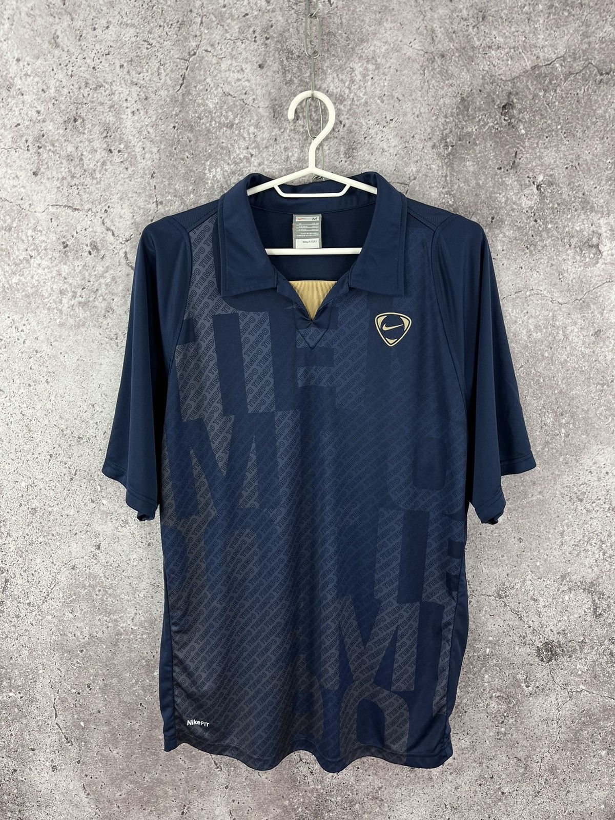 Nike × Vintage Vintage 2000x NikeFit Tiempo Collared T-Shirt Jersey Size M Size US M / EU 48-50 / 2 - 1 Thumbnail