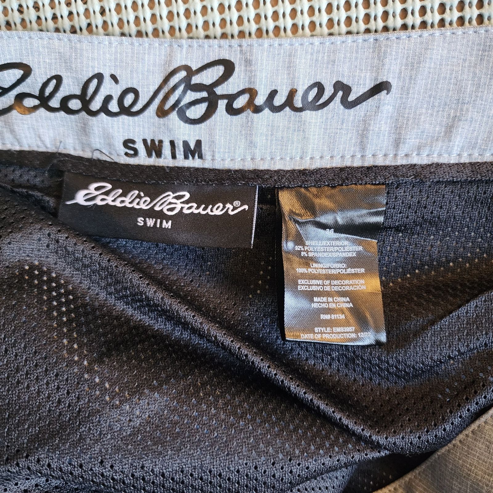 Eddie Bauer Eddie Bauer Hybrid Swim Trunks Chambray Blue Size 36 Size US 36 / EU 52 - 8 Thumbnail